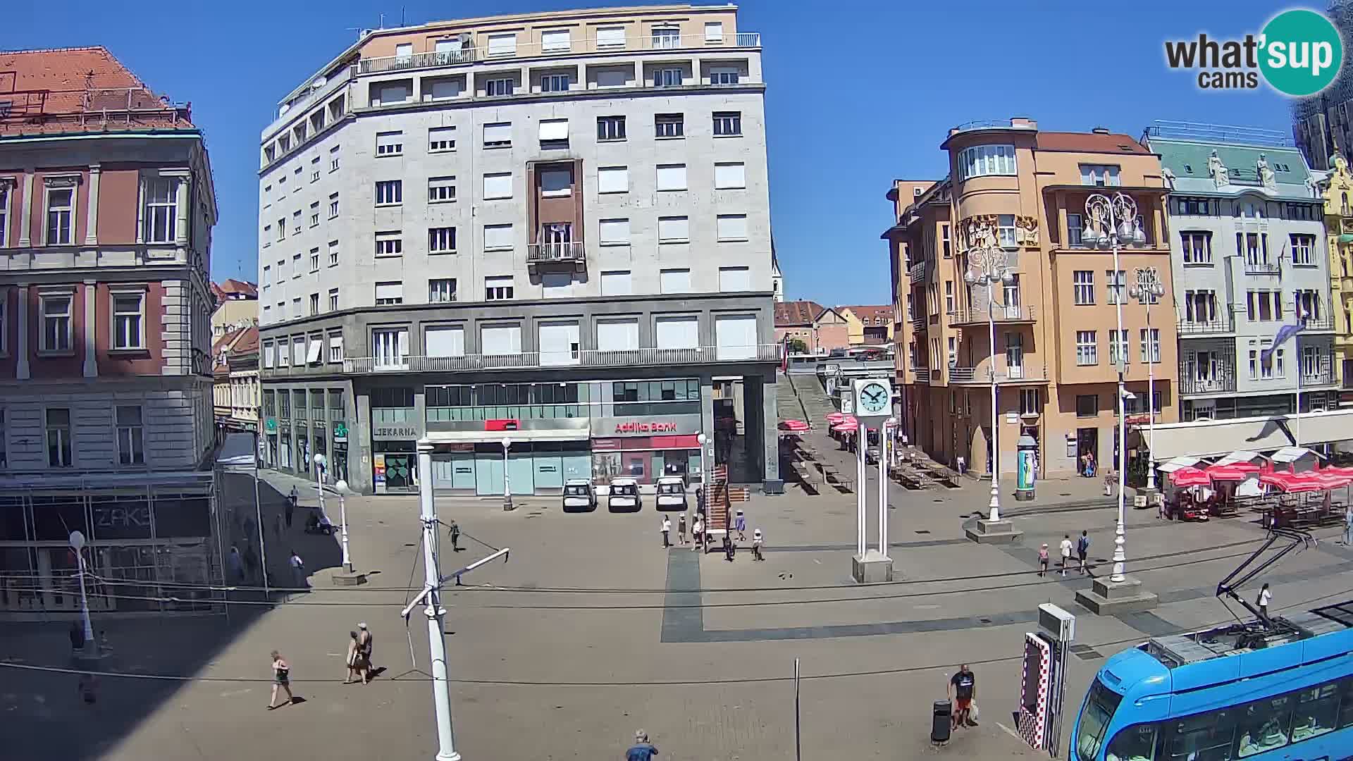 Webcam Zagreb Bana Jelačića square | Croatia