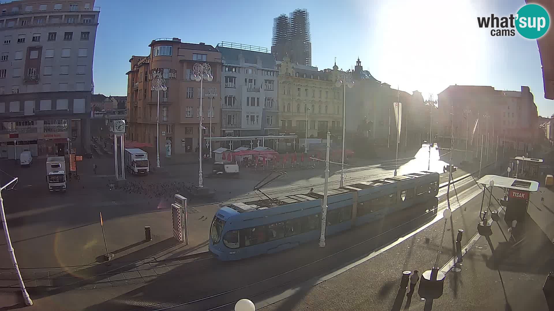 Webcam Zagreb Bana Jelačića square | Croatia