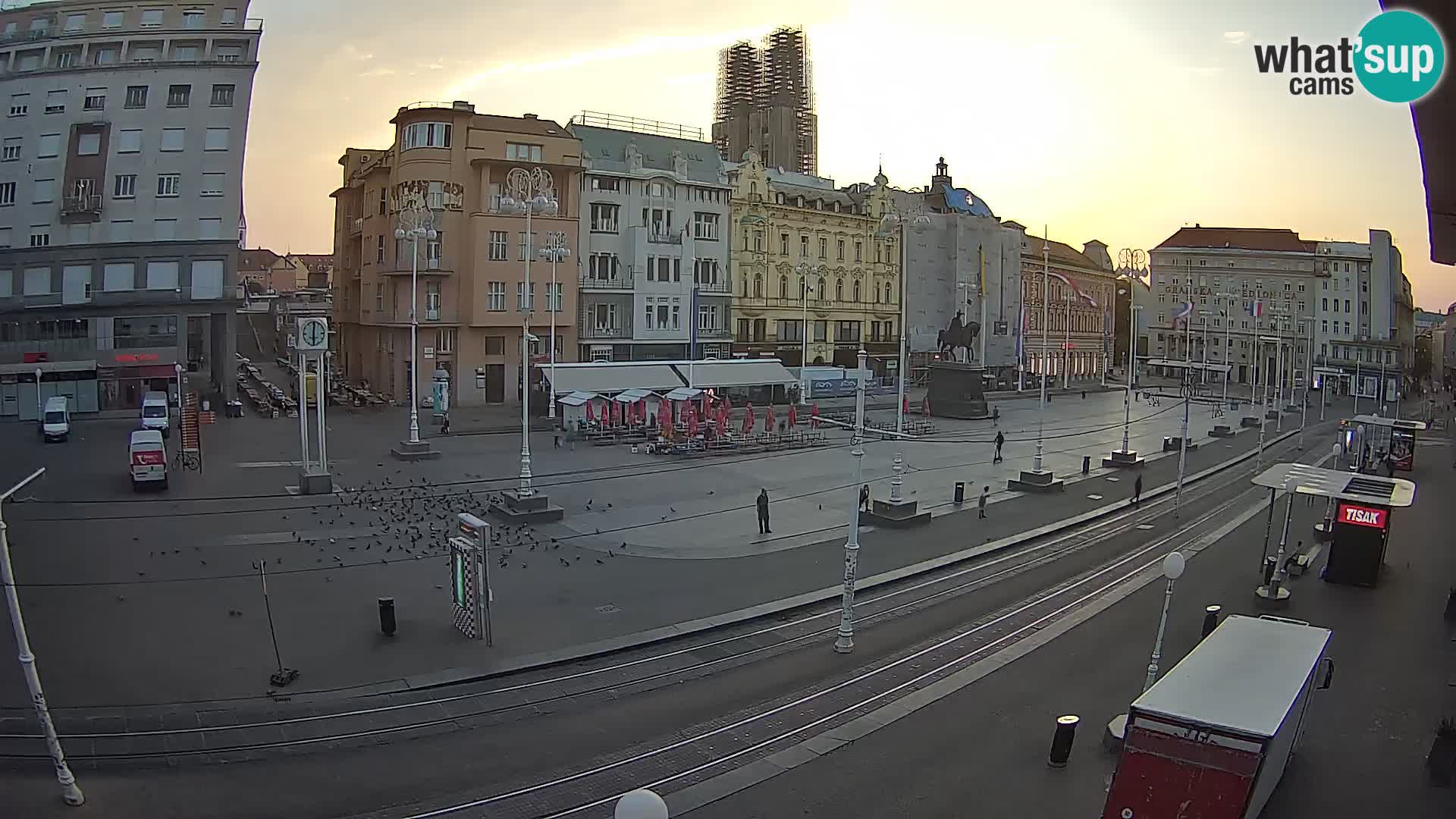 Webcam Zagreb Bana Jelačića square | Croatia