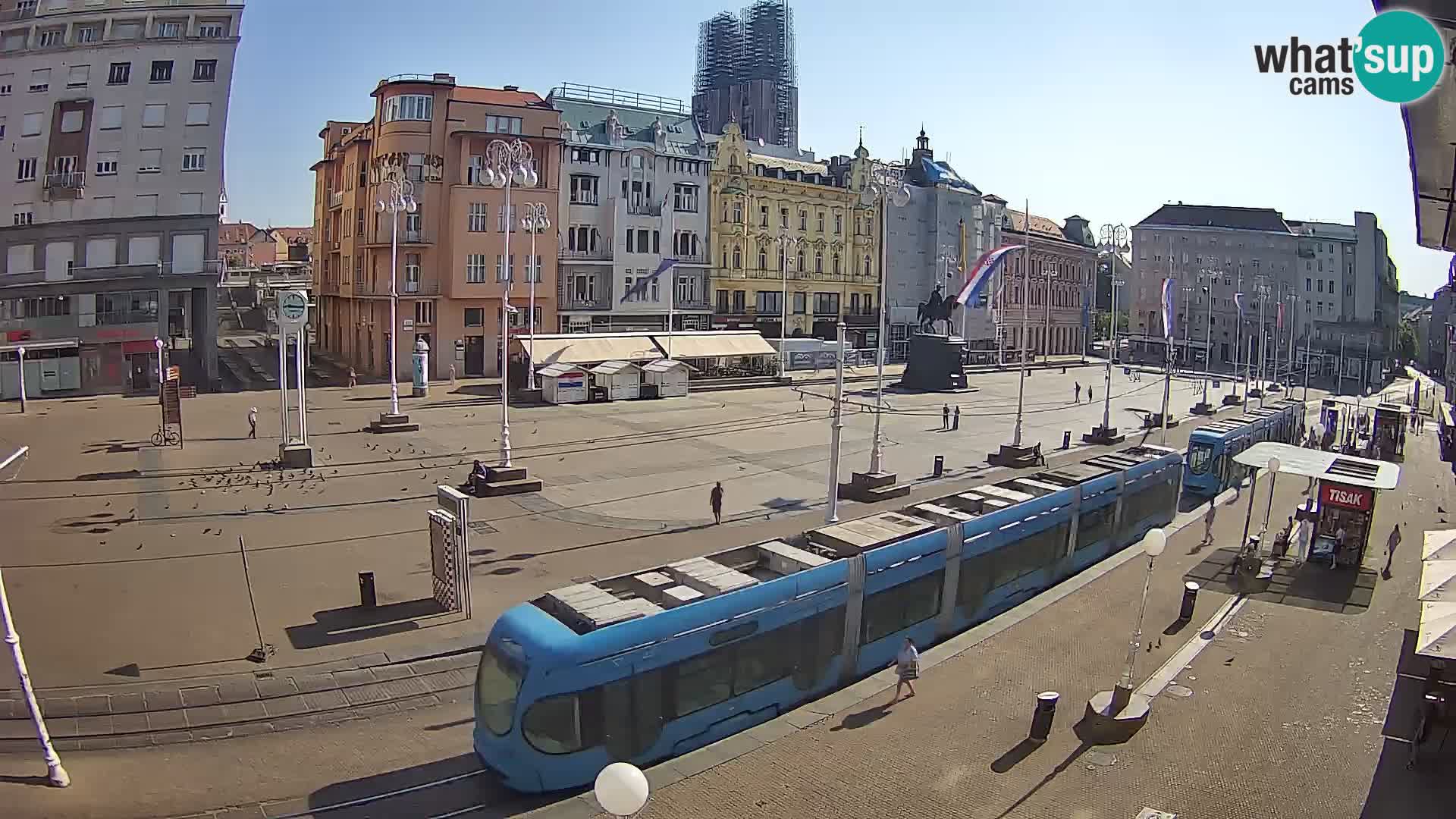 Webcam Zagreb Bana Jelačića square | Croatia