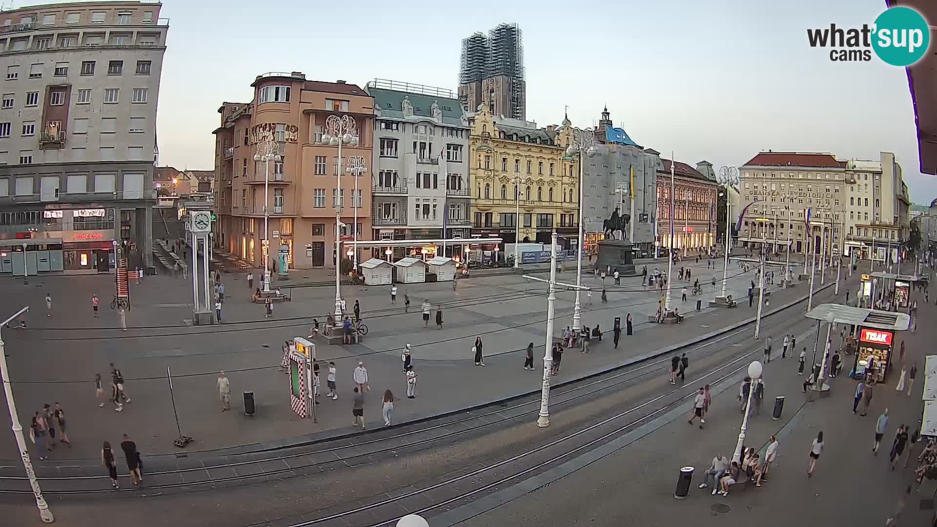 Webcam Zagreb Bana Jelačića square | Croatia