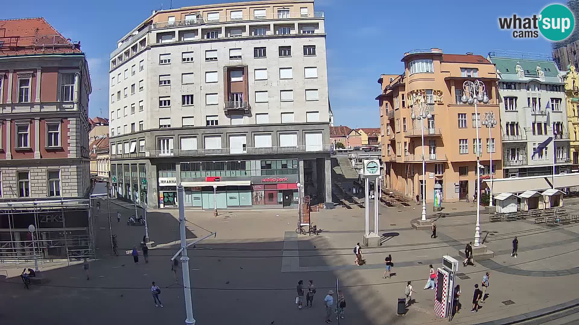 Webcam Zagreb Bana Jelačića square | Croatia