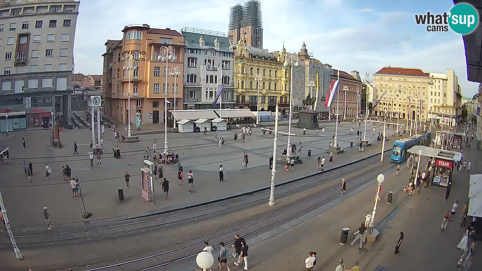 Live Cam Zagreb Ban Jelačić place | Croatie