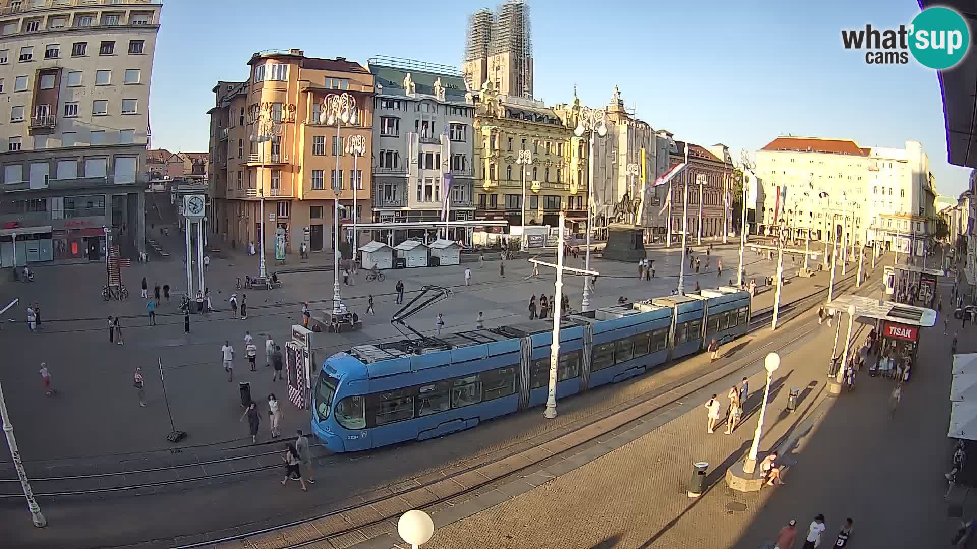 Live Cam Zagreb Ban Jelačić place | Croatie