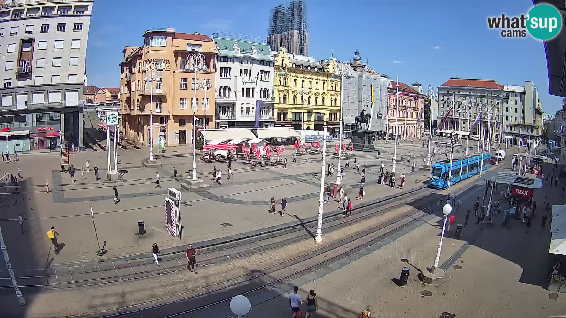 Webcam Zagreb Bana Jelačića square | Croatia