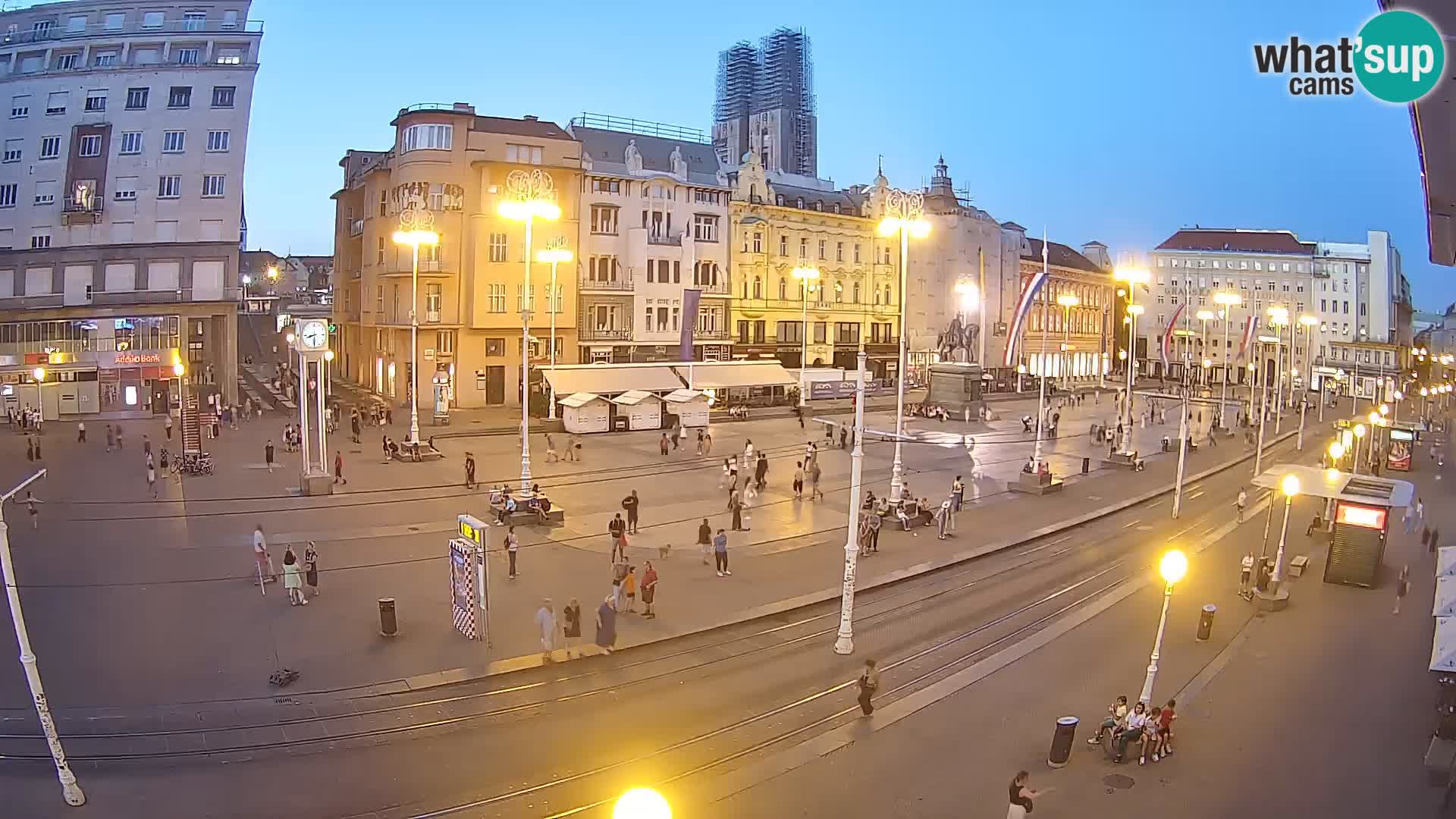 Live Cam Zagreb Ban Jelačić place | Croatie