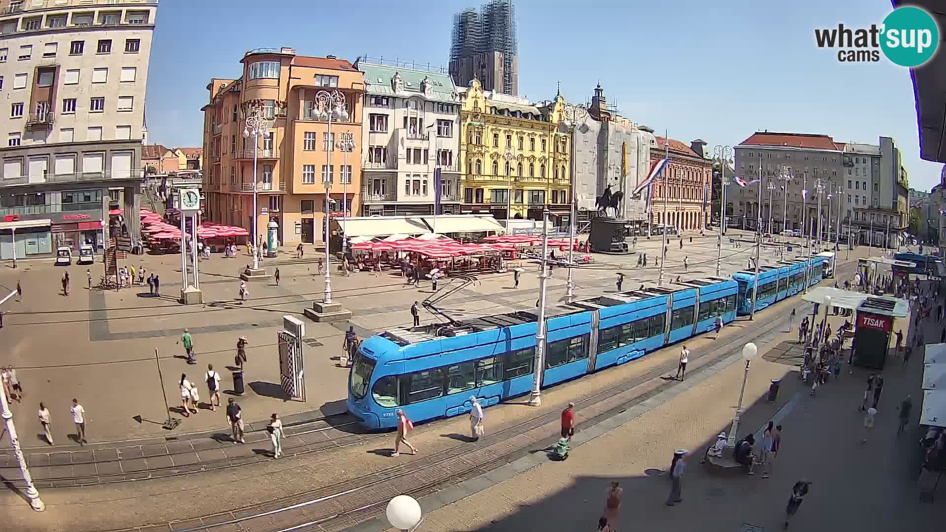 Webcam Zagreb Bana Jelačića square | Croatia