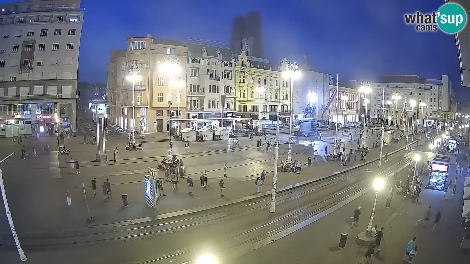 Webcam Zagreb Bana Jelačića square | Croatia