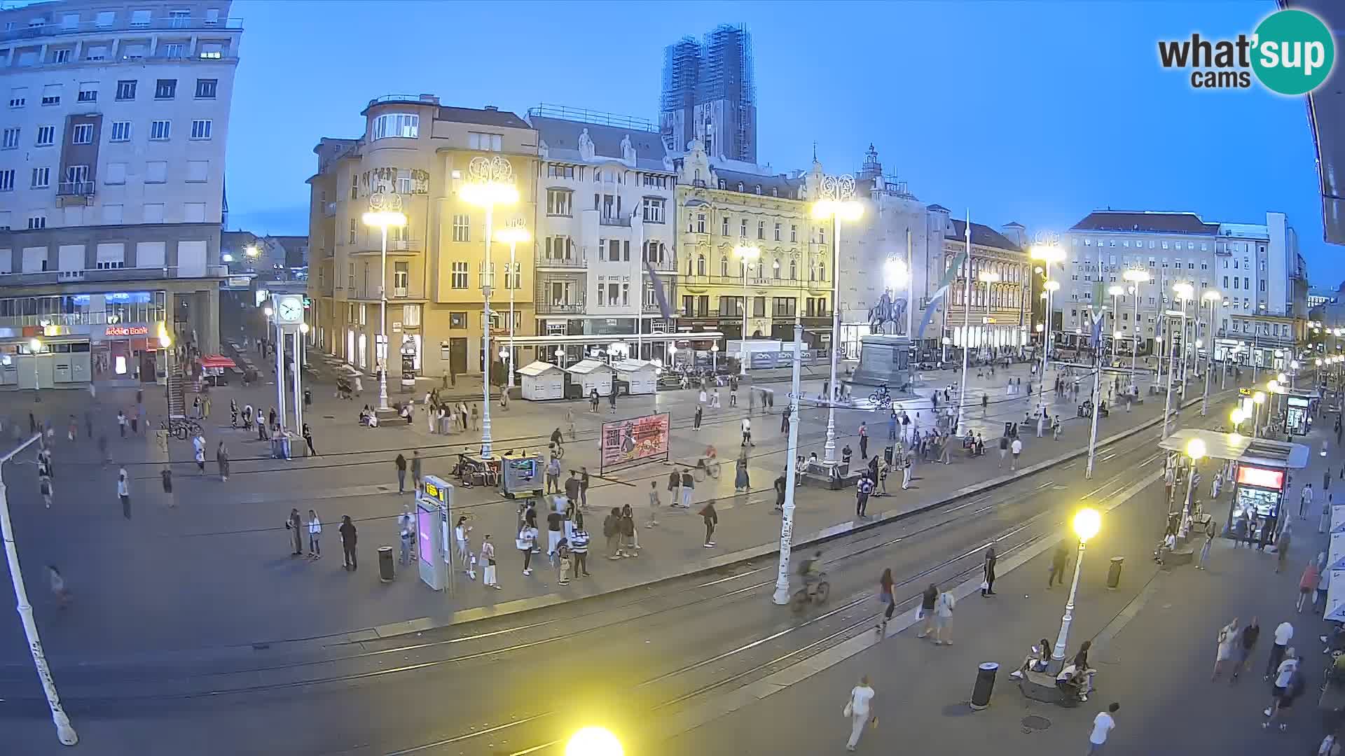 Live Cam Zagreb Ban Jelačić place | Croatie