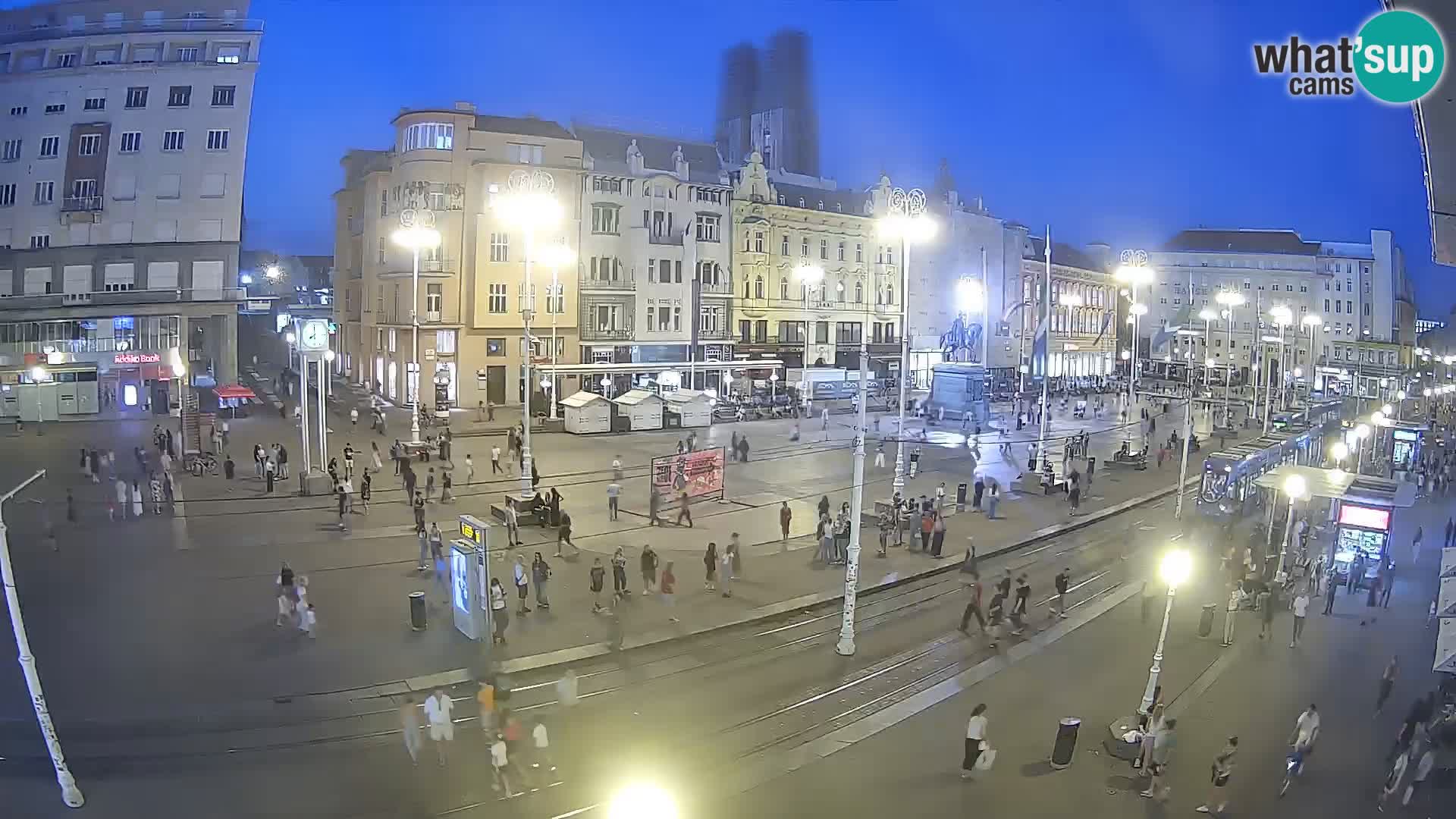 Live Cam Zagreb Ban Jelačić place | Croatie