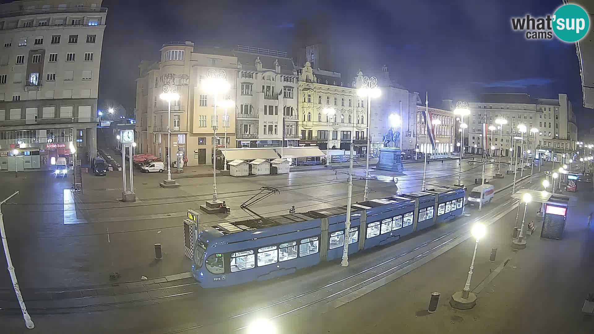 Webcam Zagreb Bana Jelačića square | Croatia