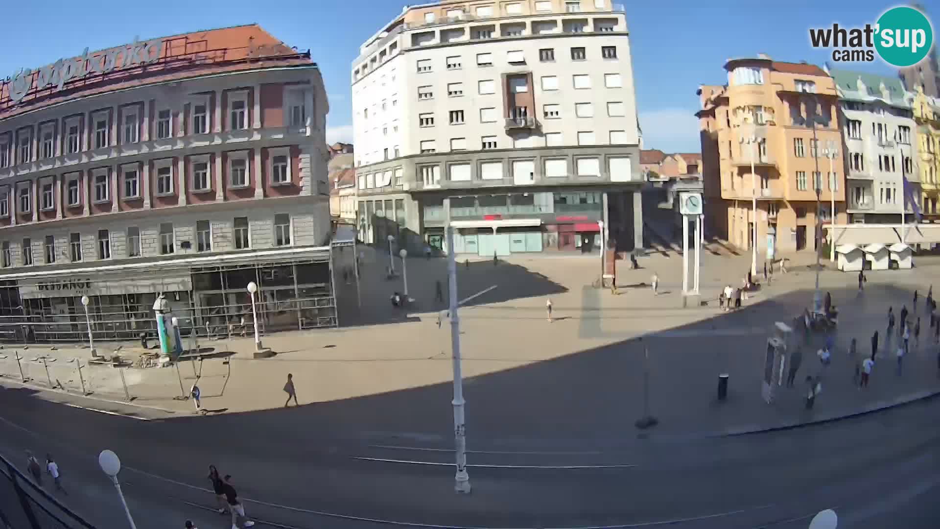 Webcam Zagreb Bana Jelačića square | Croatia