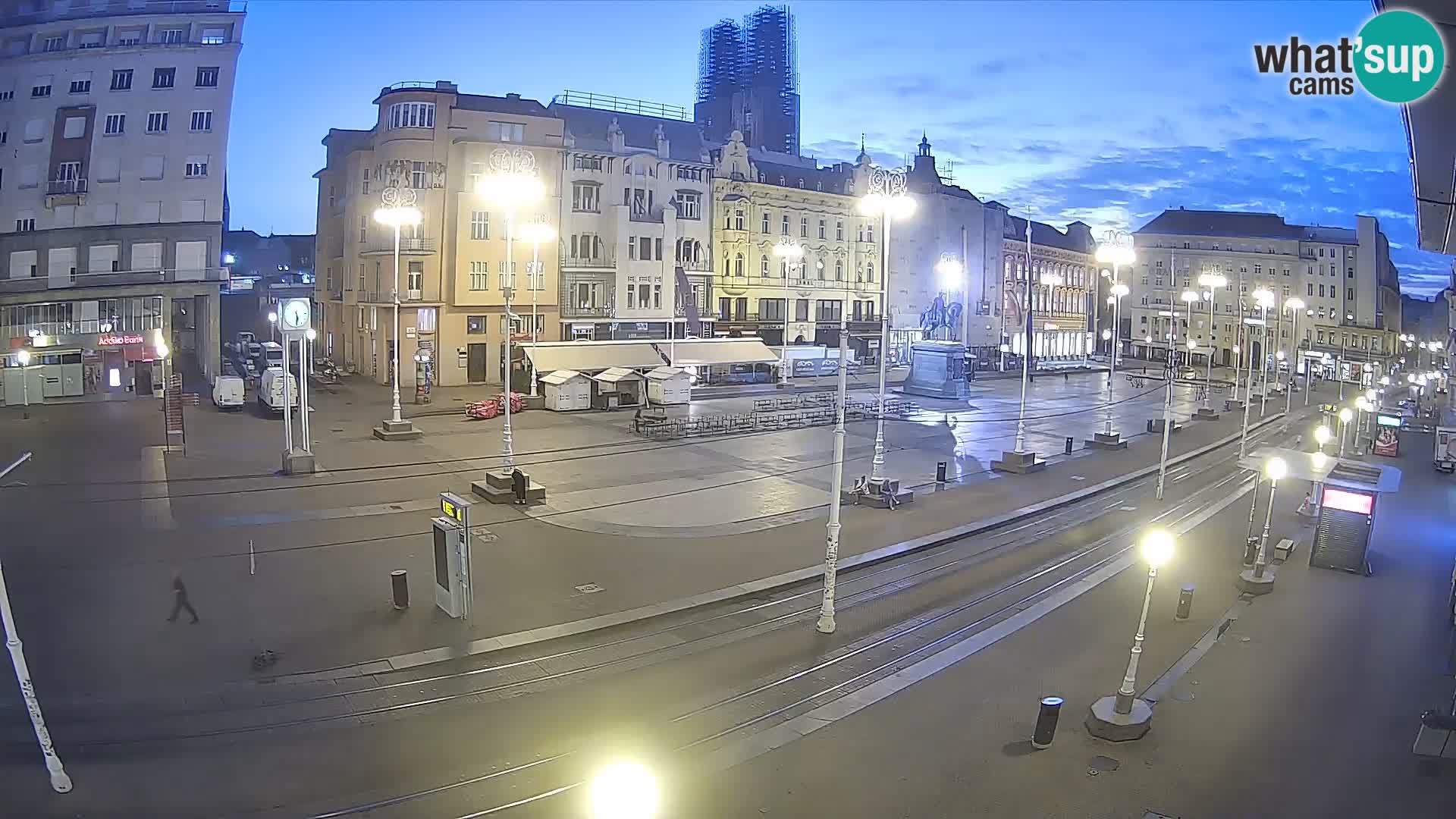 Webcam Zagreb Bana Jelačića square | Croatia