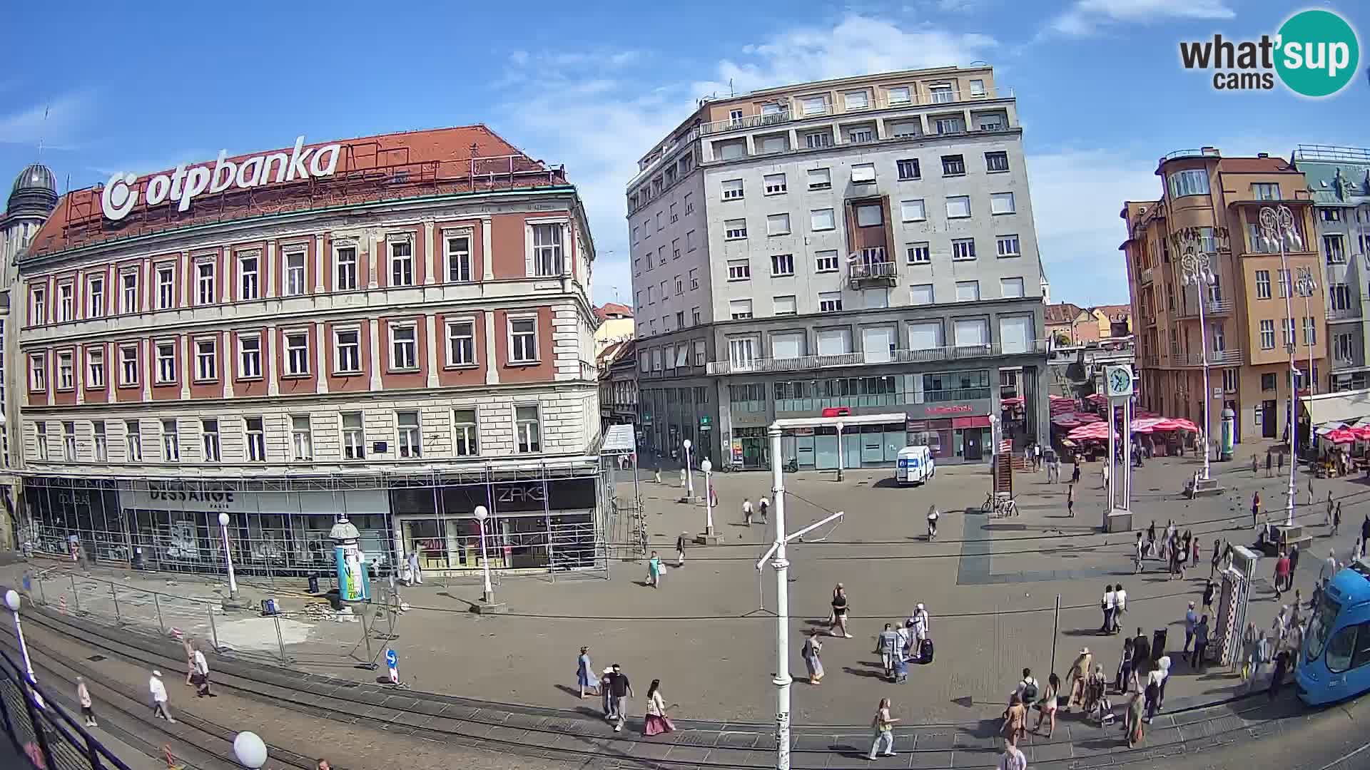 Webcam Zagreb Bana Jelačića square | Croatia