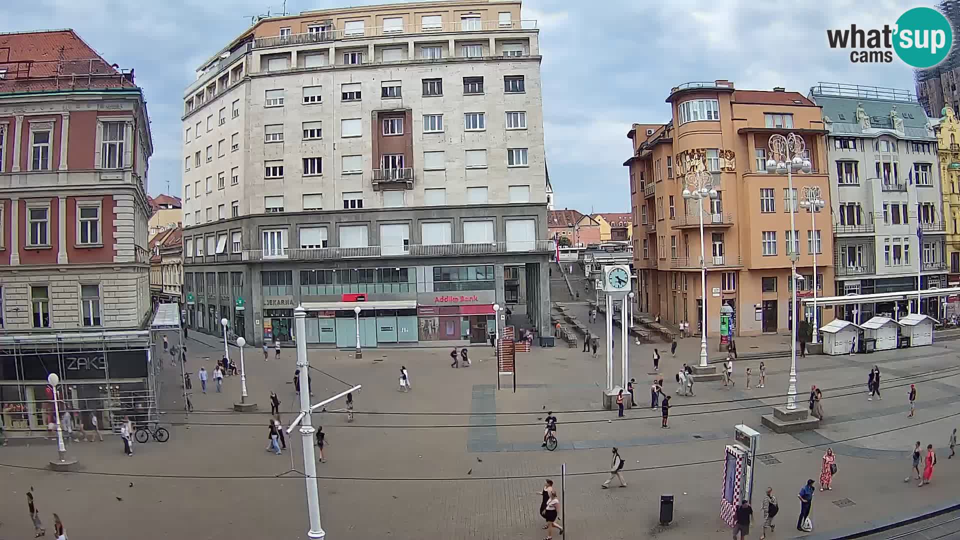 Live Cam Zagreb Ban Jelačić place | Croatie