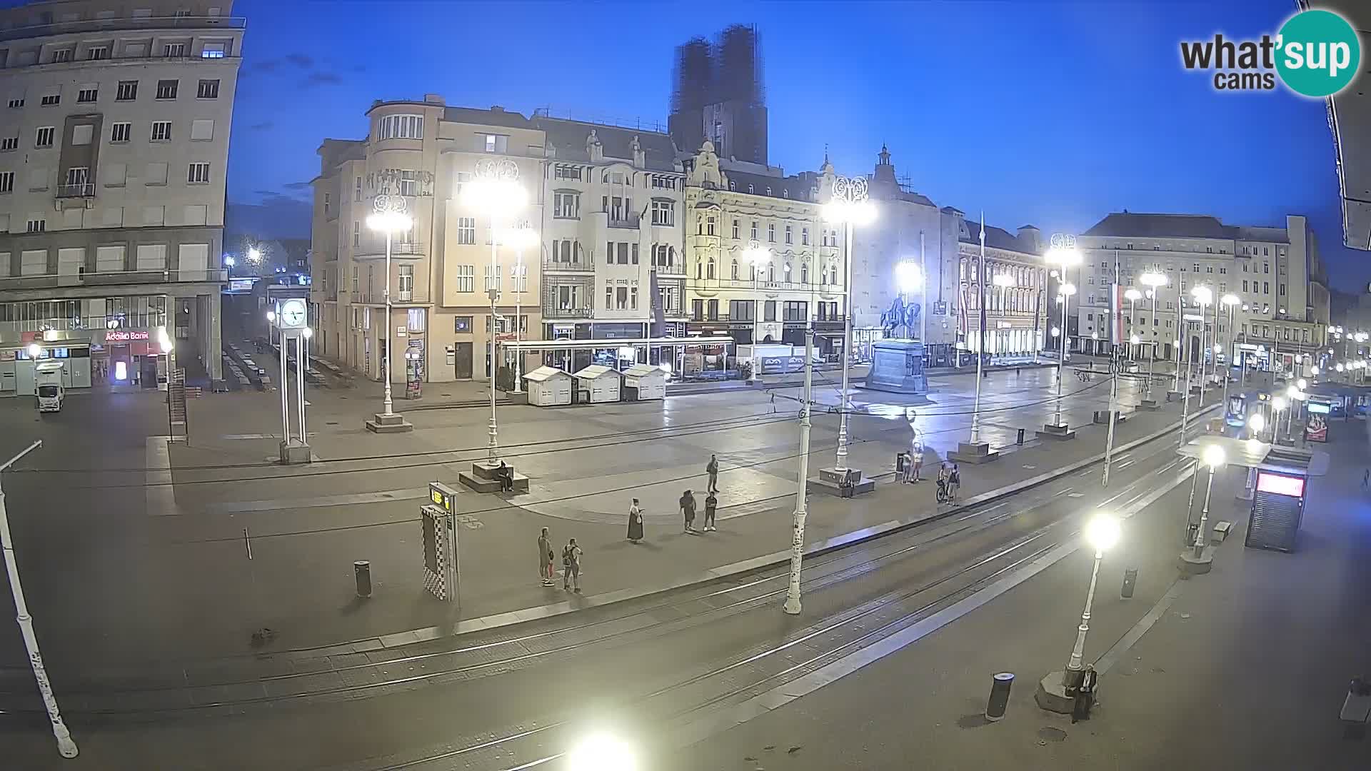 Zagreb webcam Ban Jelacica Platz | Kroatien
