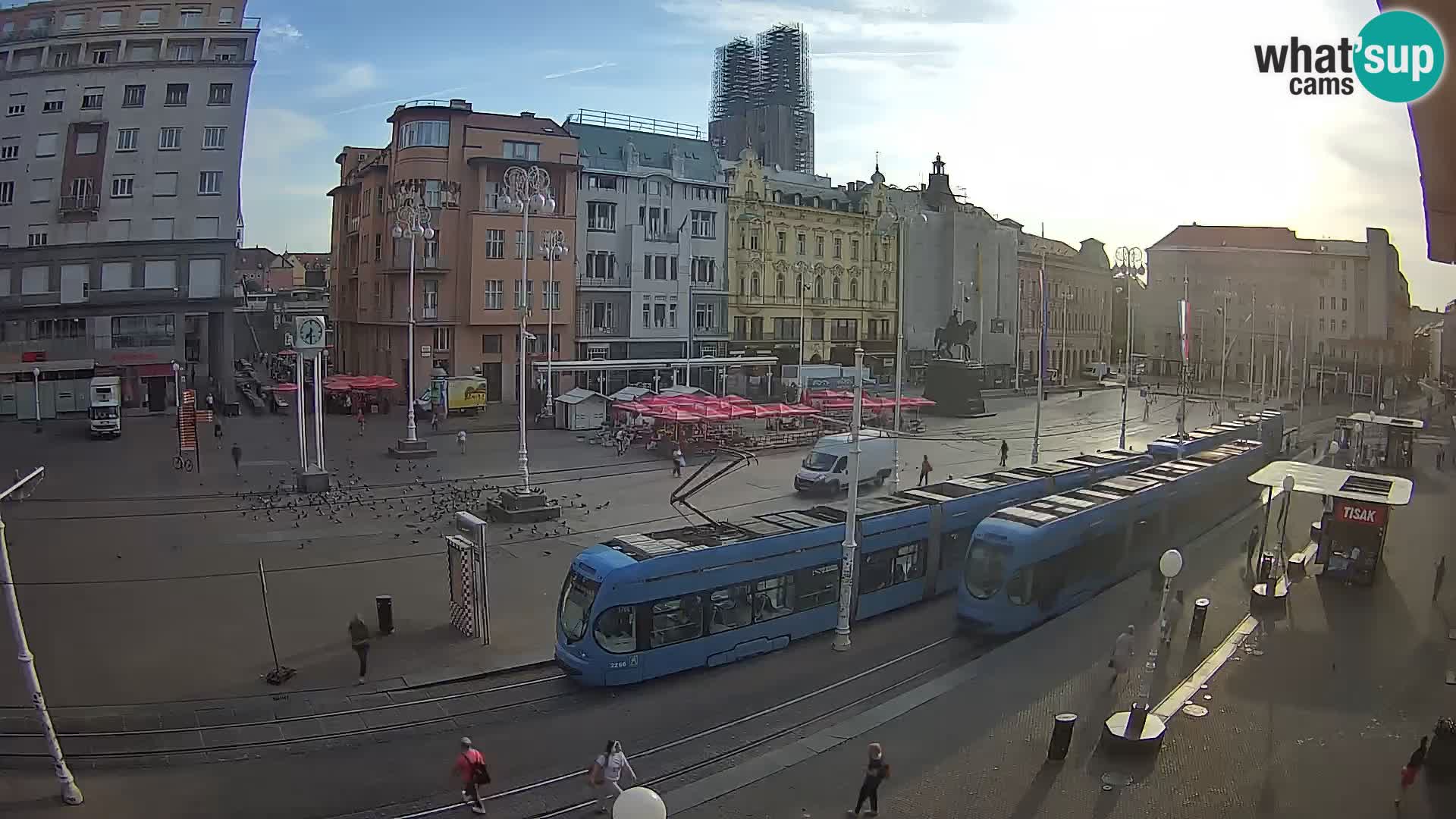 Webcam Zagreb Bana Jelačića square | Croatia