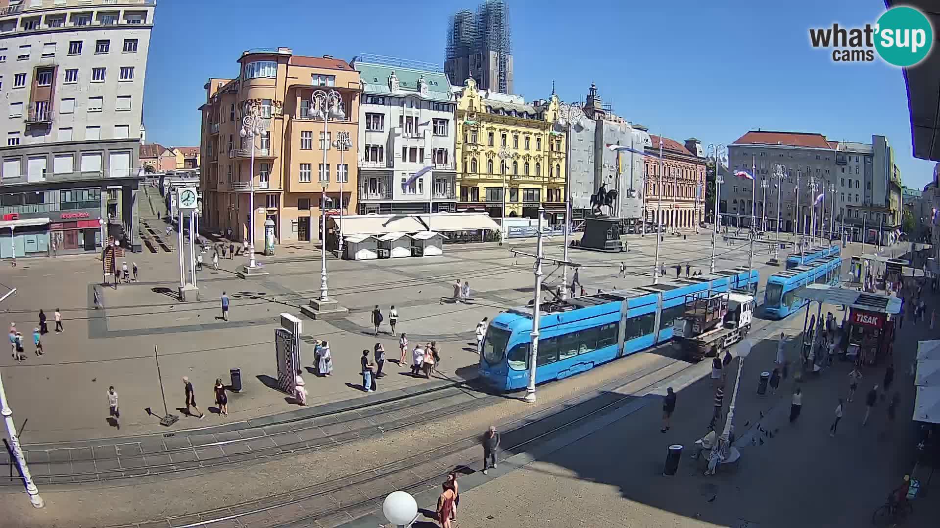 Live Cam Zagreb Ban Jelačić place | Croatie