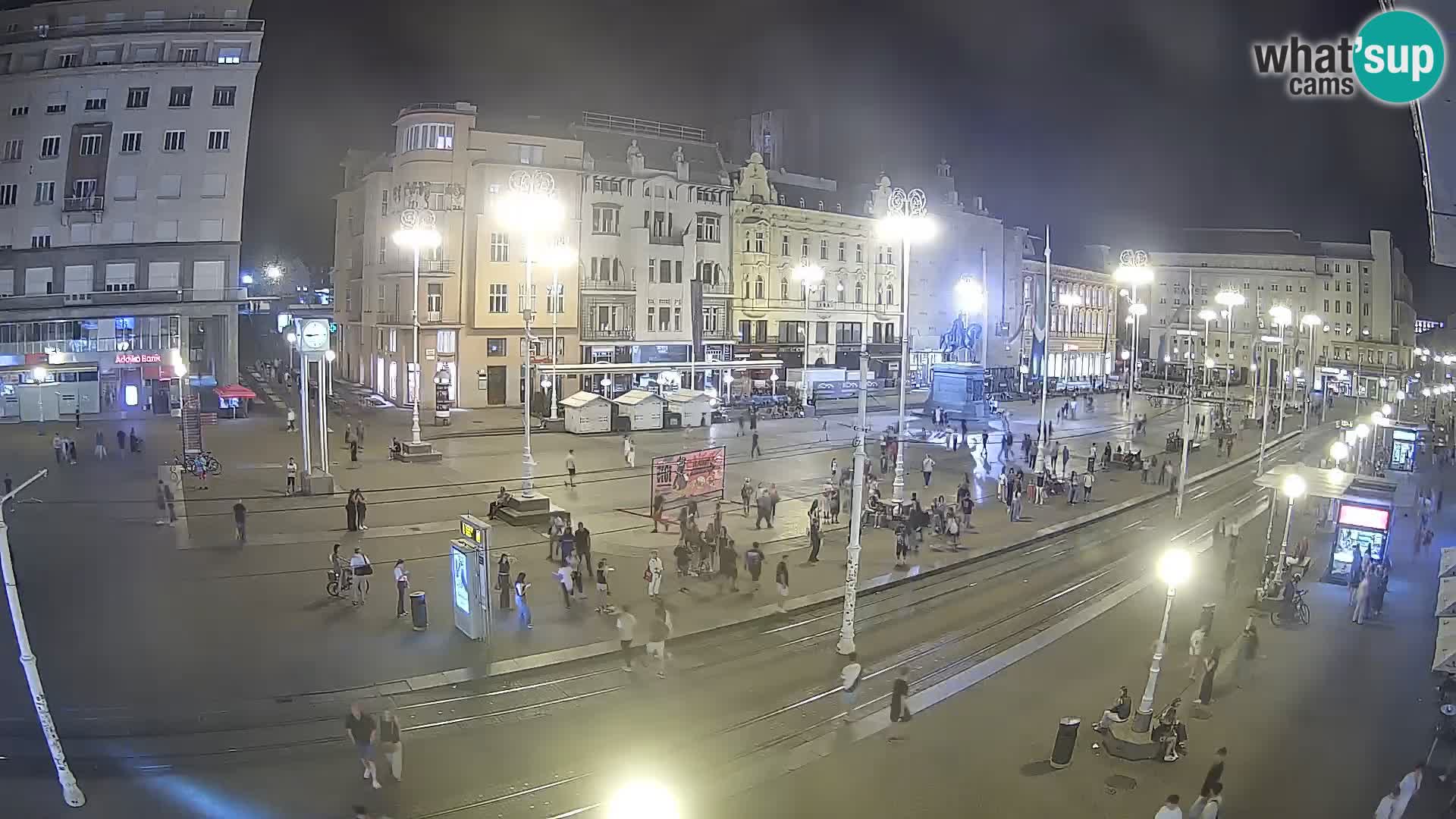 Zagreb webcam Ban Jelacica Platz | Kroatien