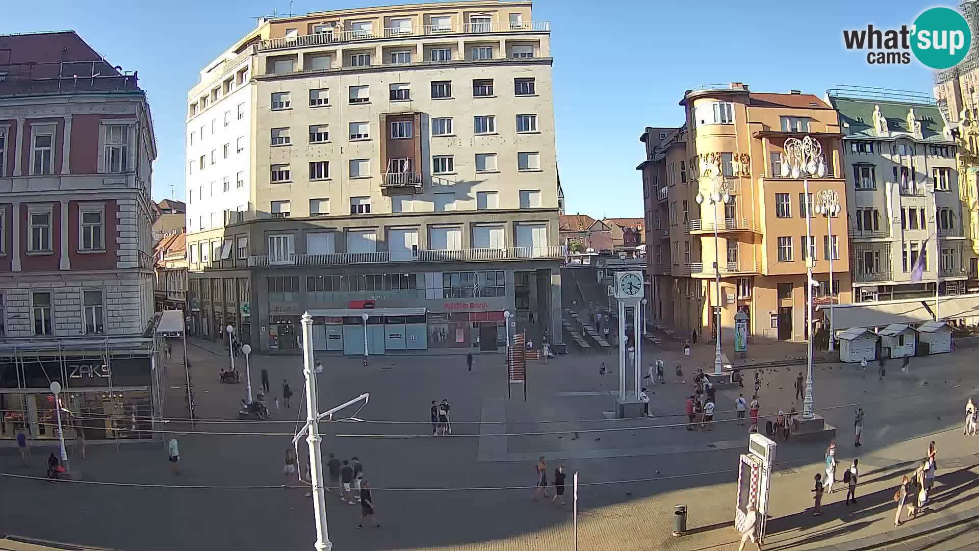 Webcam Zagreb Bana Jelačića square | Croatia