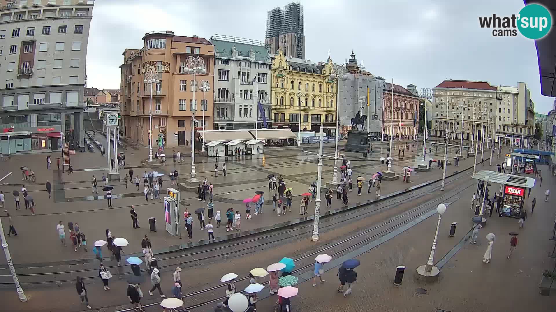 Webcam Zagabria Ban Jelacic piazza | Croazia