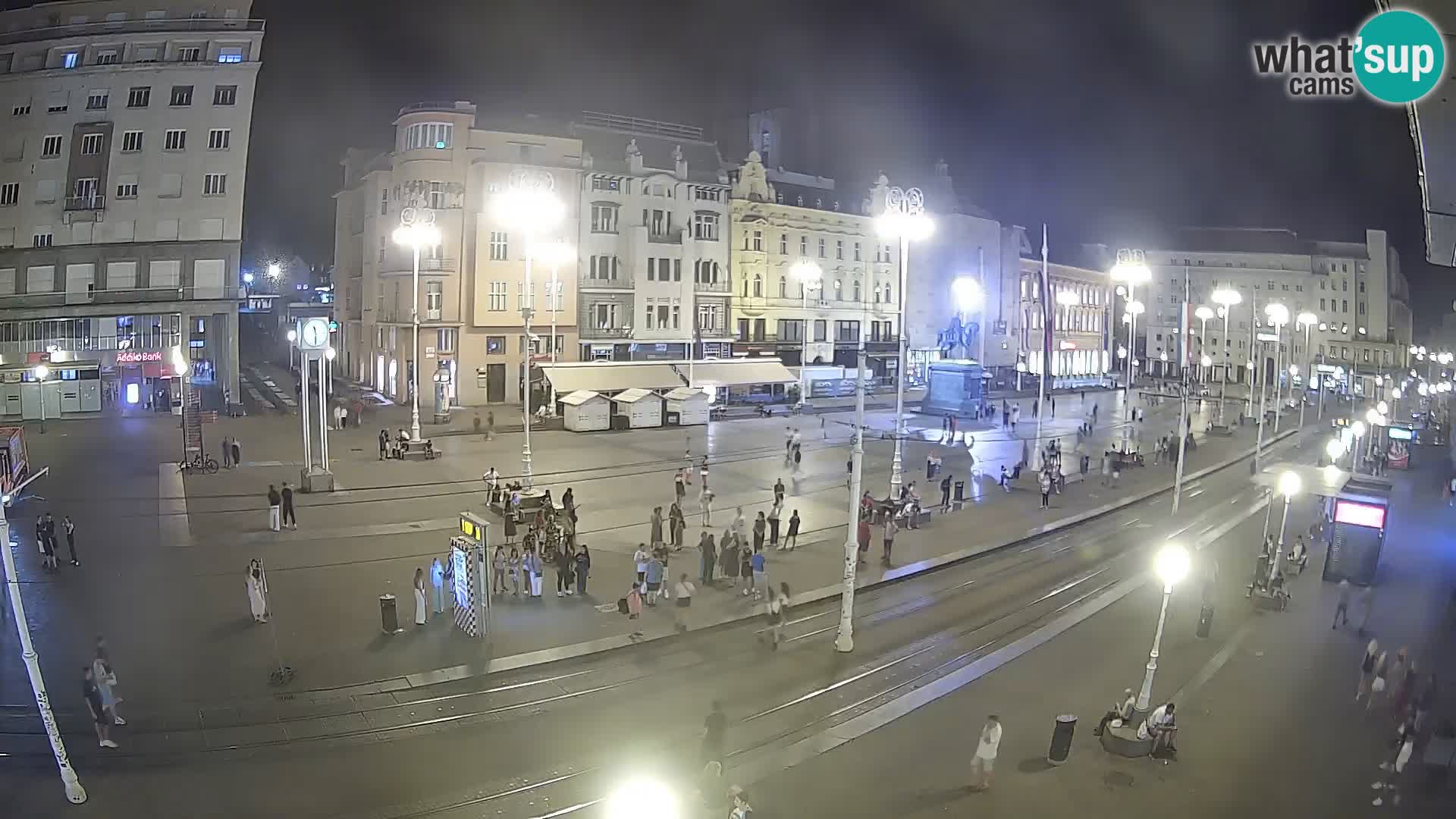 Zagreb webcam Ban Jelacica Platz | Kroatien