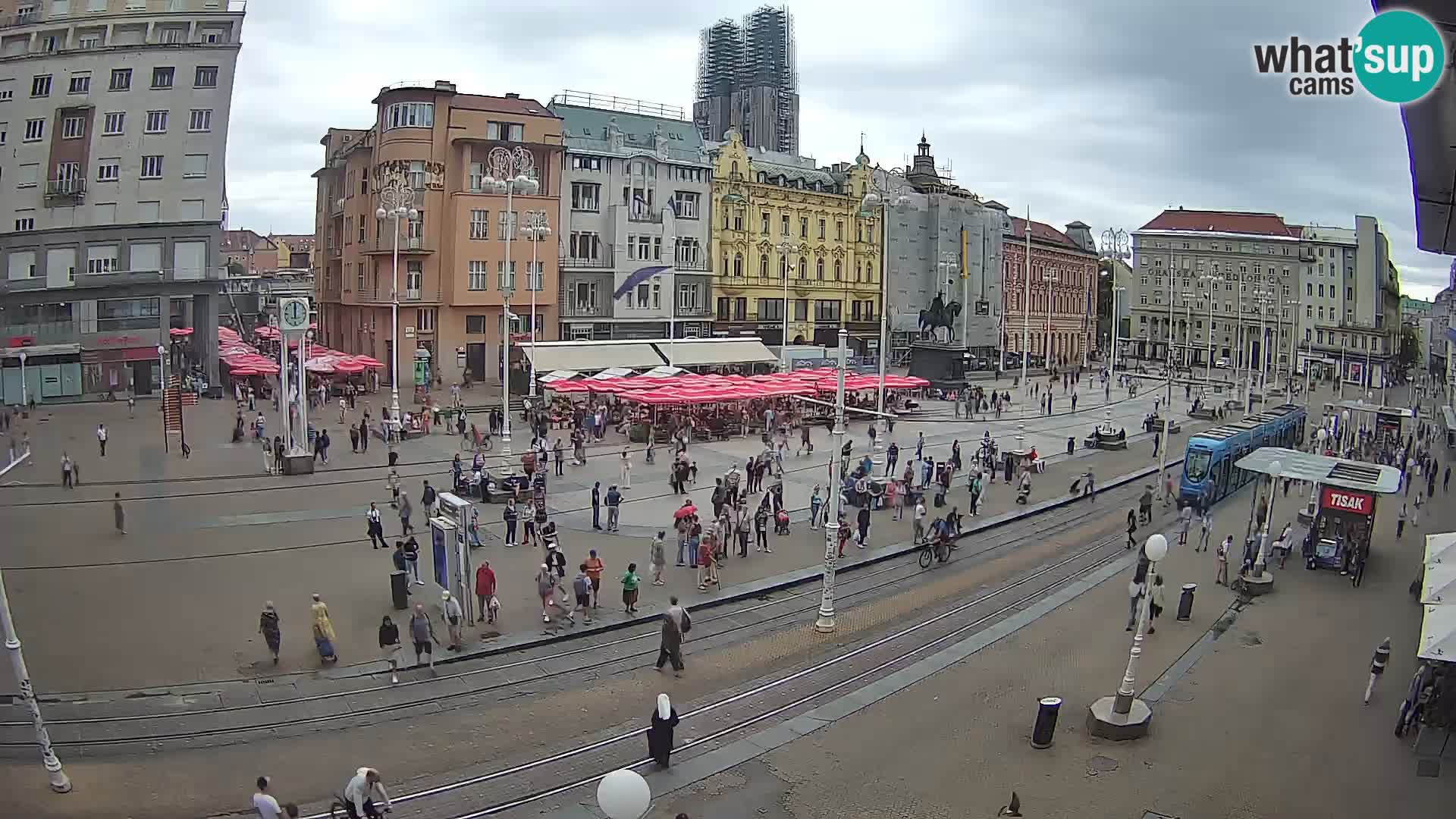 Webcam Zagabria Ban Jelacic piazza | Croazia