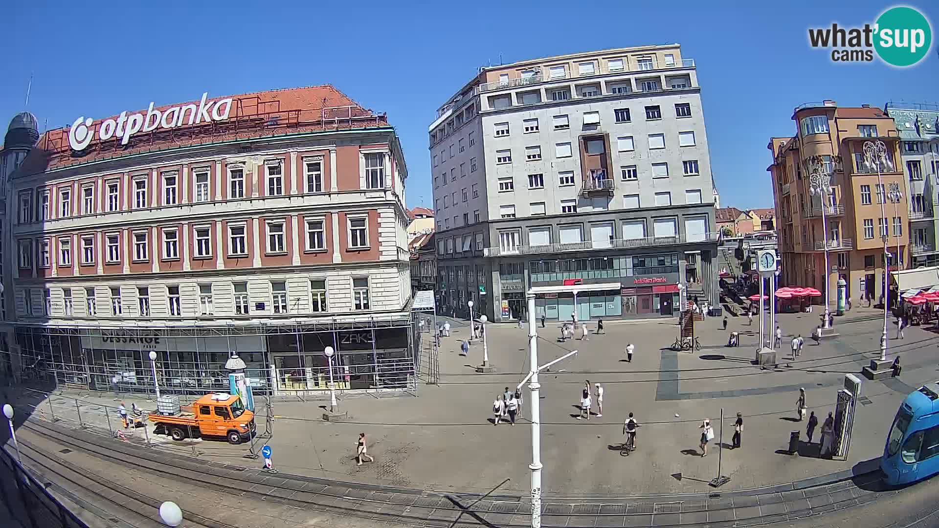 Webcam Zagreb Bana Jelačića square | Croatia