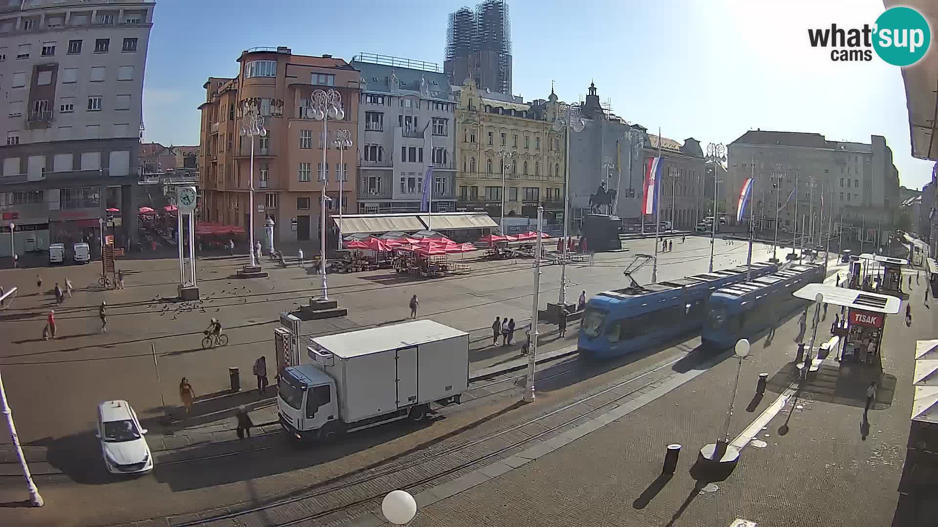 Webcam Zagreb Bana Jelačića square | Croatia