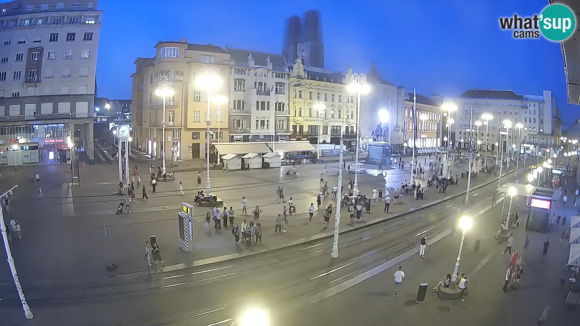 Webcam Zagreb Bana Jelačića square | Croatia