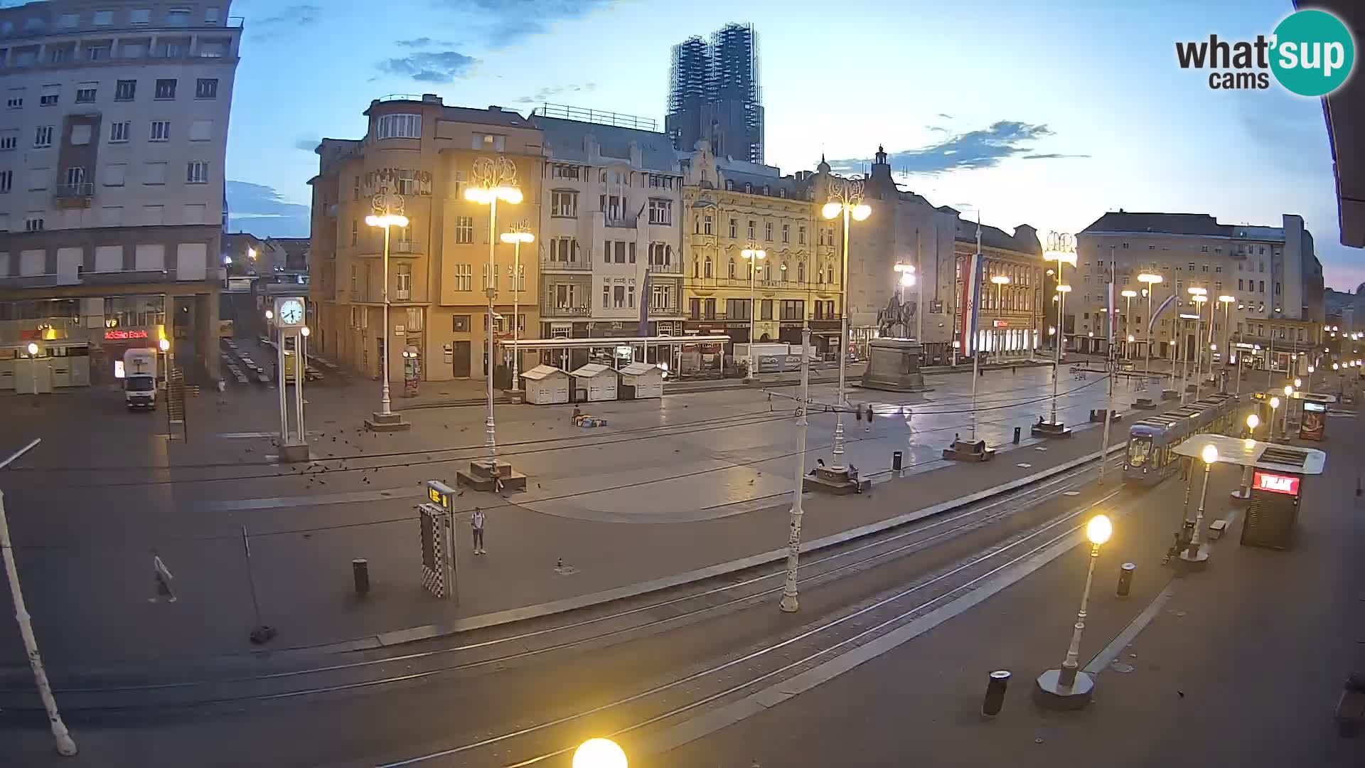 Webcam Zagreb Bana Jelačića square | Croatia
