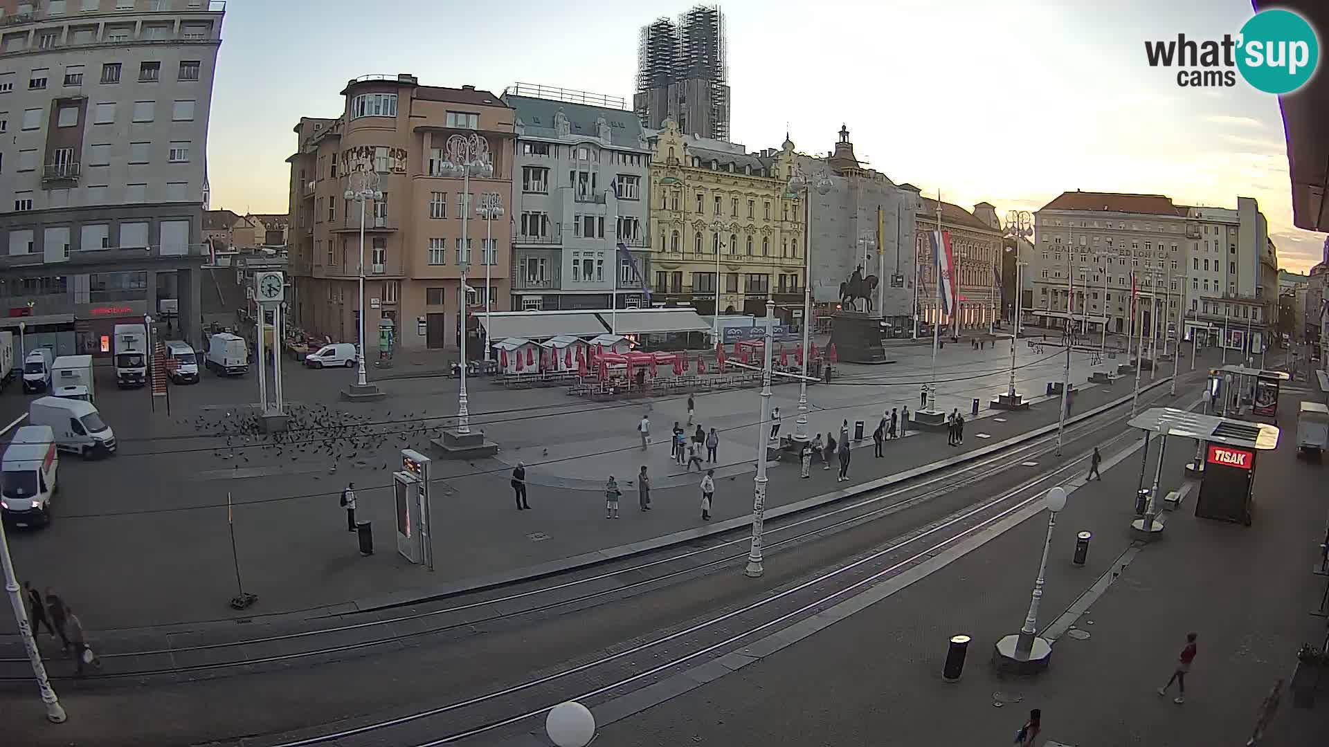 Webcam Zagreb Bana Jelačića square | Croatia