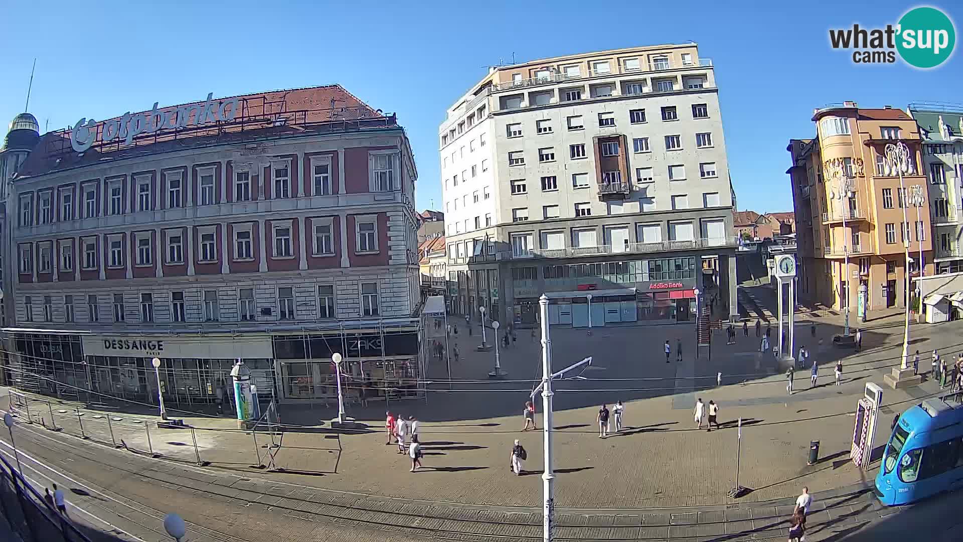 Webcam Zagreb Bana Jelačića square | Croatia