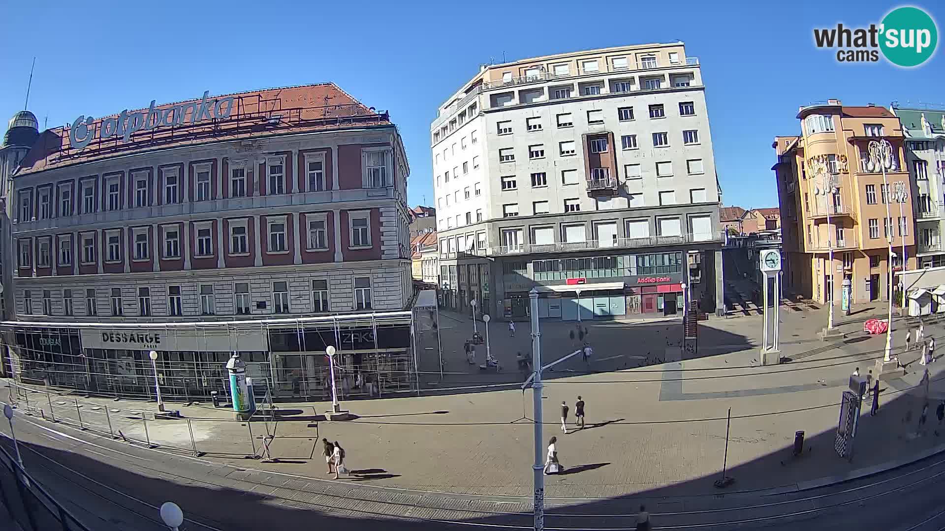 Webcam Zagabria Ban Jelacic piazza | Croazia