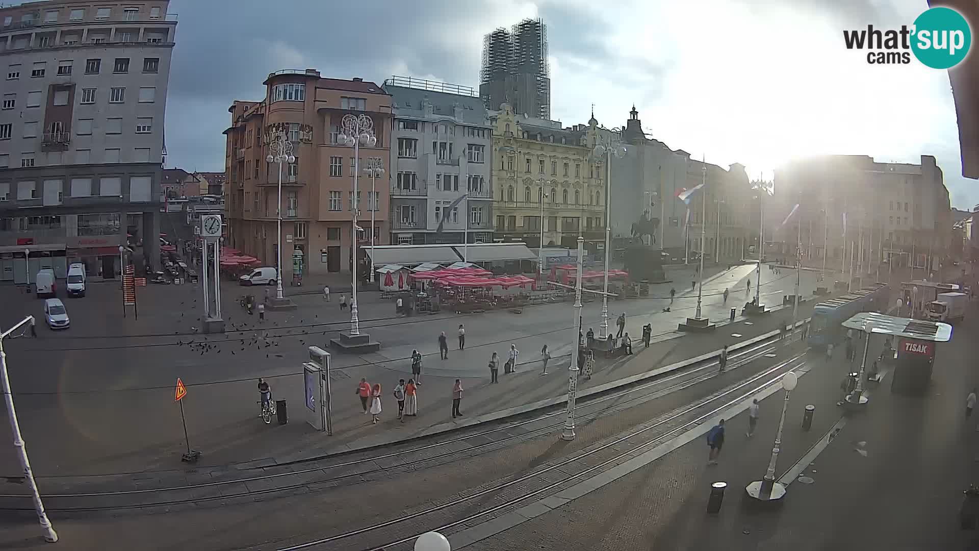 Zagreb webcam Ban Jelacica Platz | Kroatien