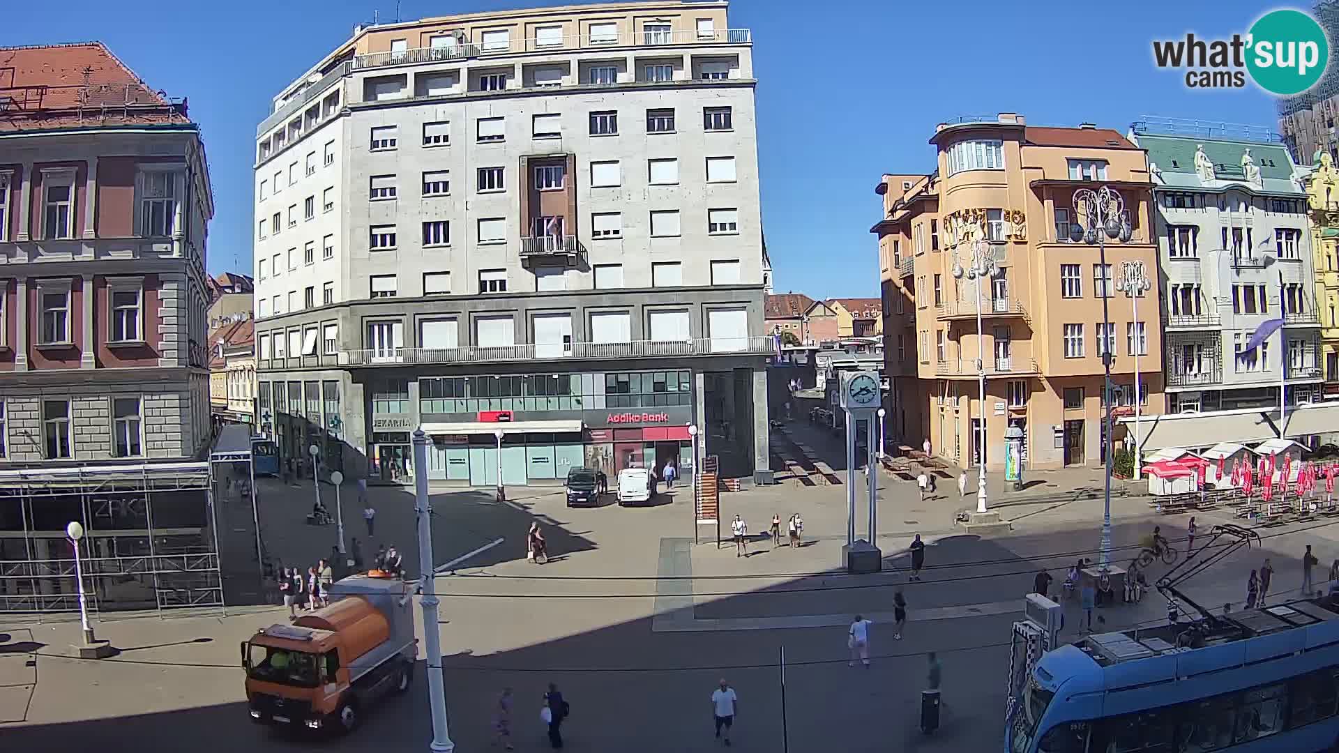 Live Cam Zagreb Ban Jelačić place | Croatie