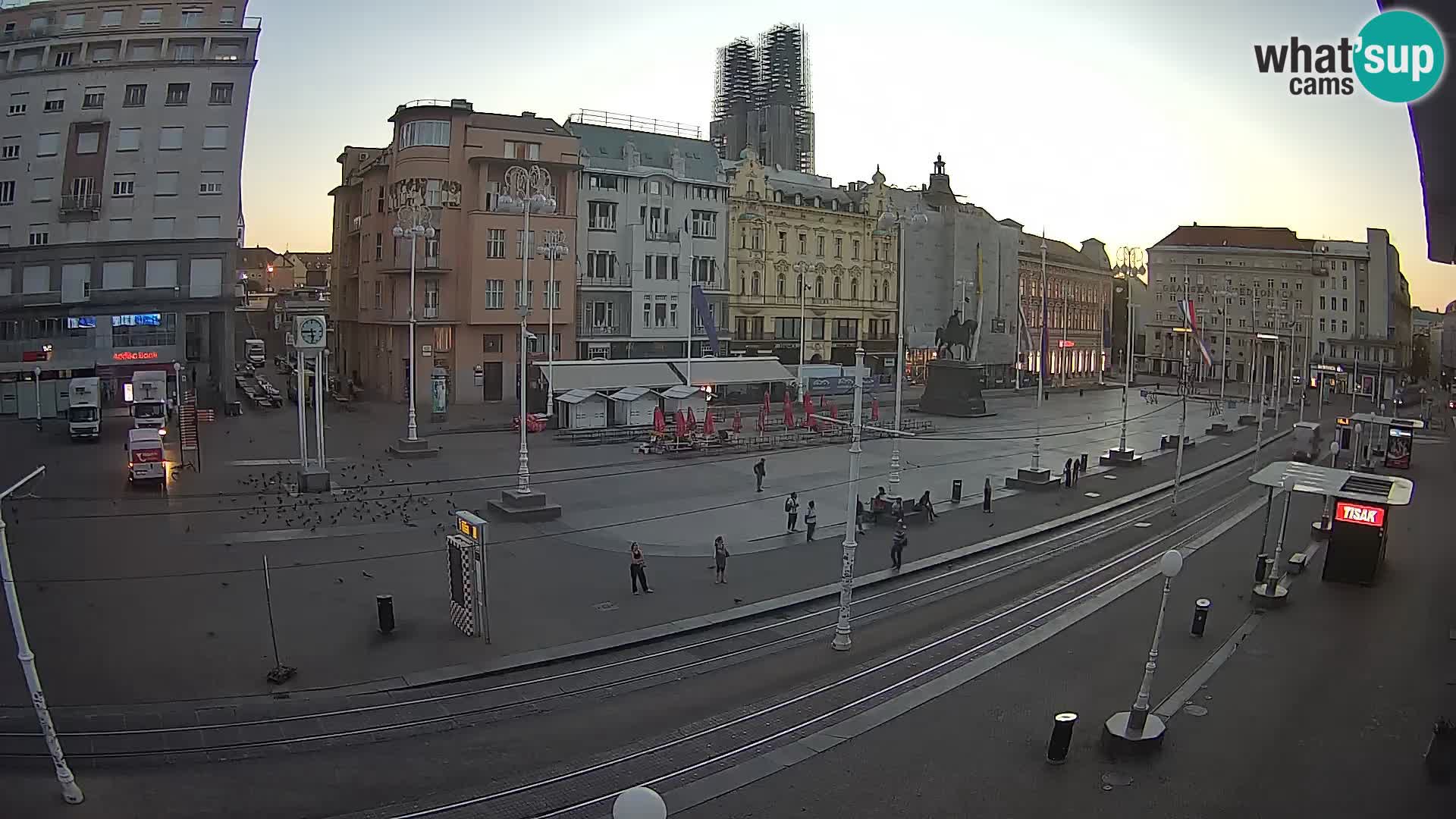 Webcam Zagabria Ban Jelacic piazza | Croazia