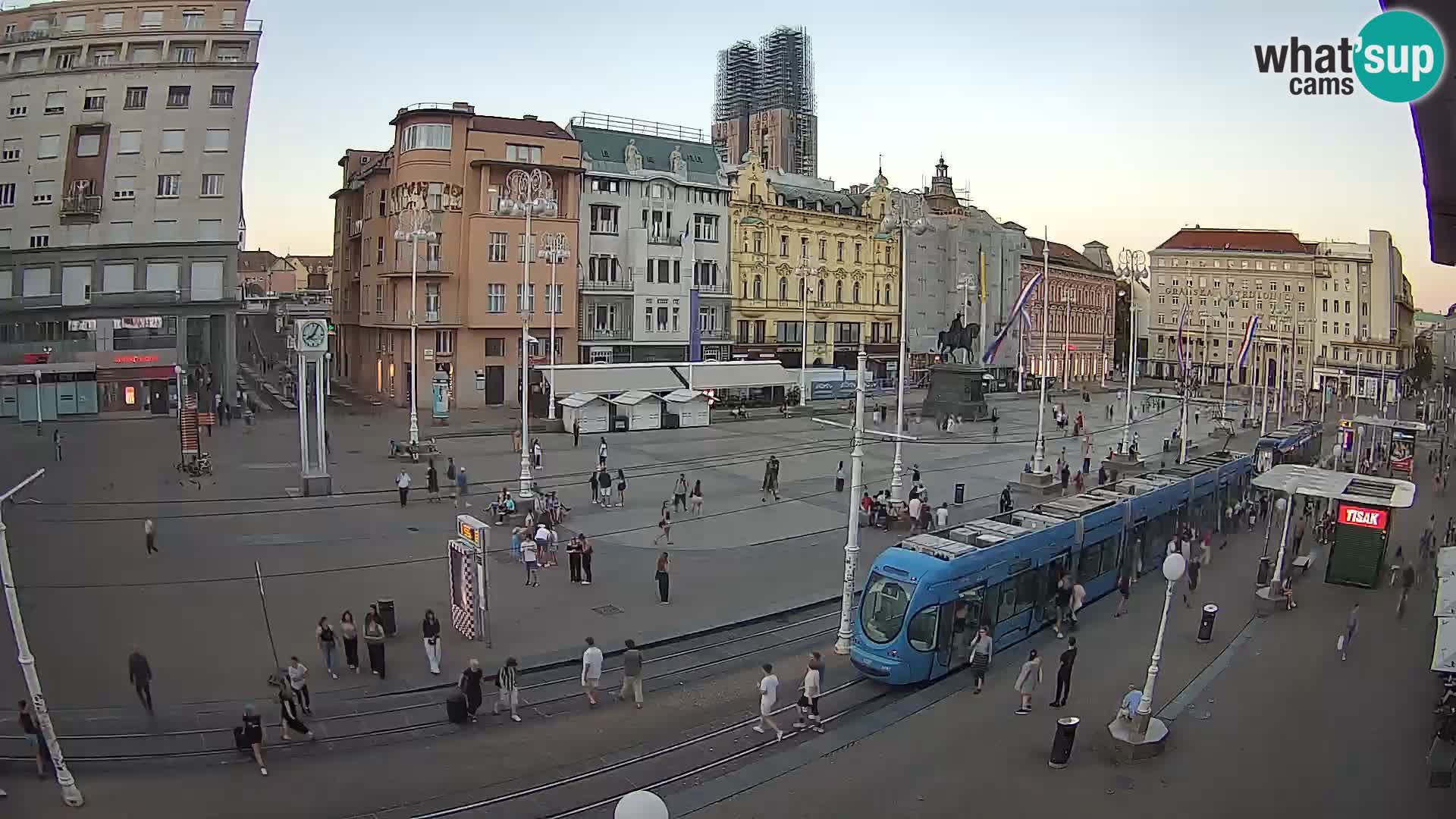 Webcam Zagabria Ban Jelacic piazza | Croazia