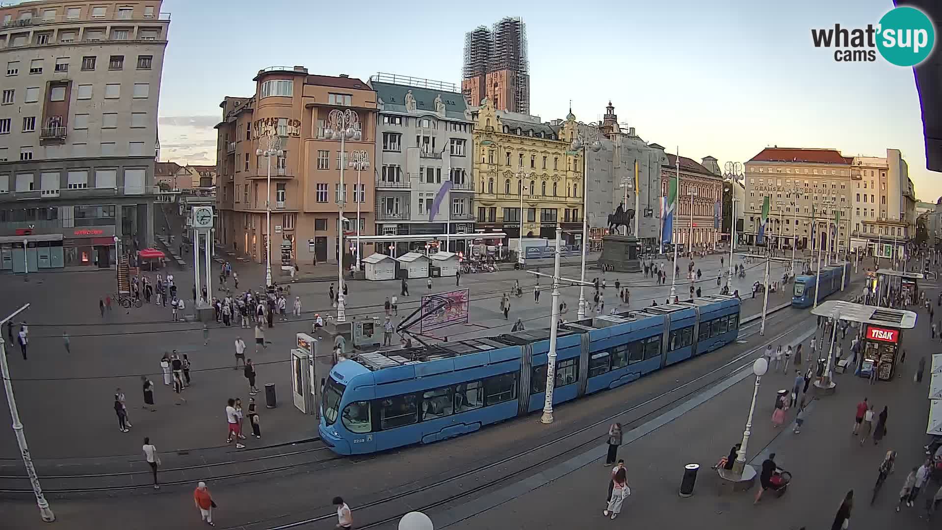 Webcam Zagabria Ban Jelacic piazza | Croazia