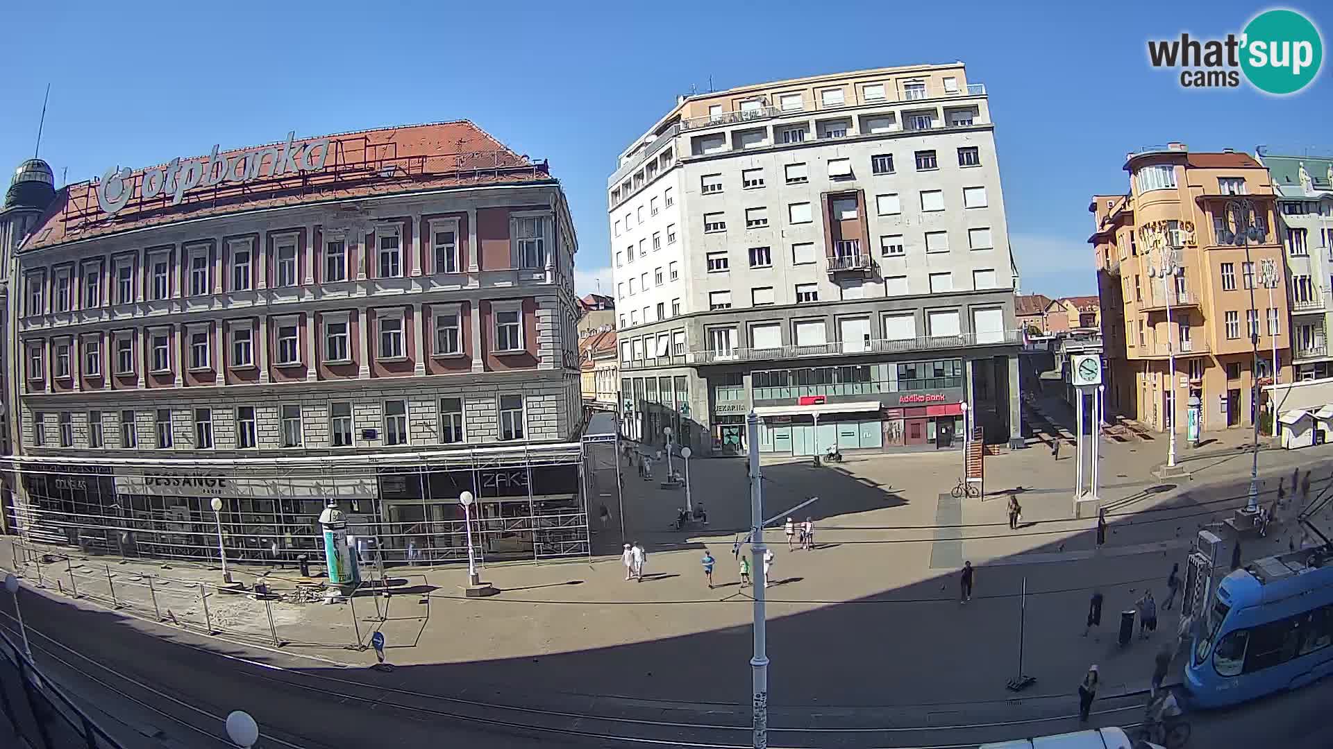 Live Cam Zagreb Ban Jelačić place | Croatie