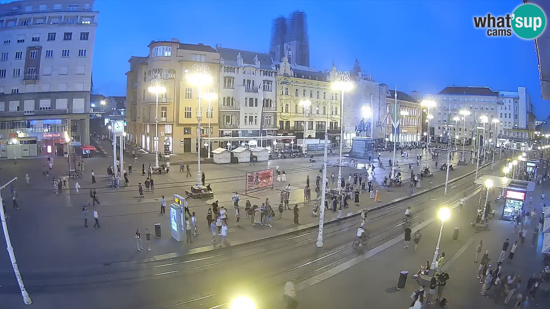 Webcam Zagabria Ban Jelacic piazza | Croazia