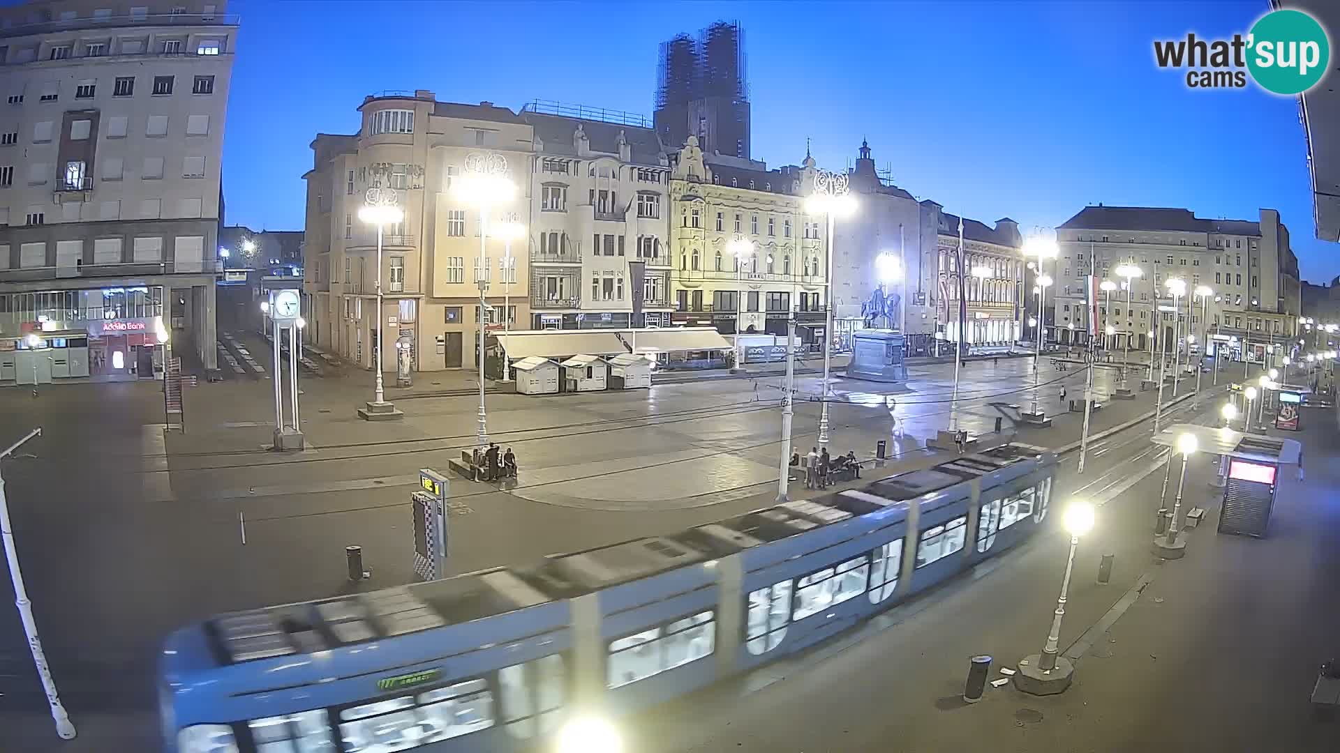 Zagreb webcam Ban Jelacica Platz | Kroatien