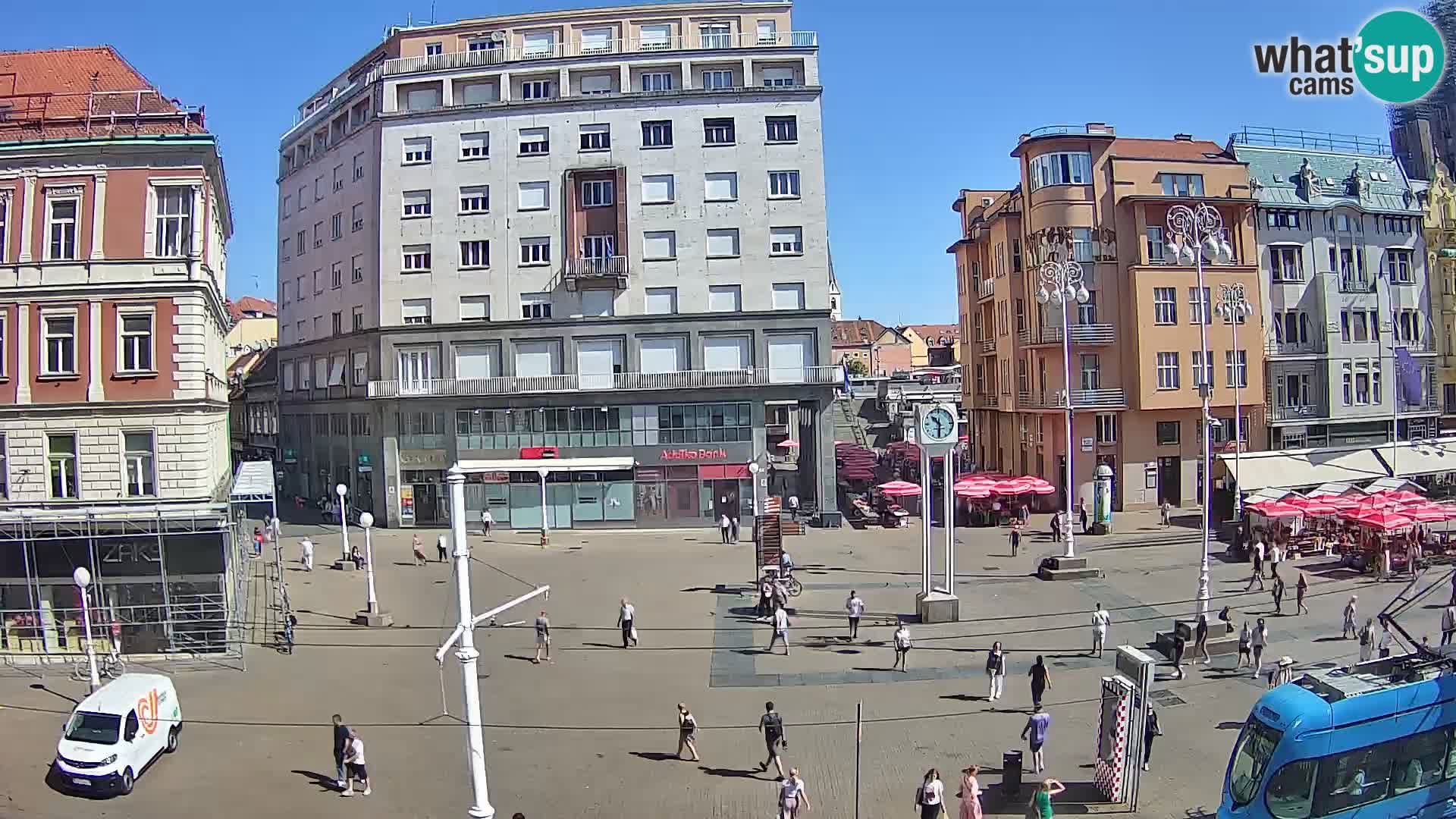 Zagreb webcam Ban Jelacica Platz | Kroatien