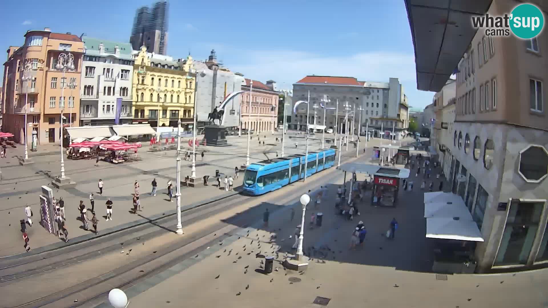 Zagreb webcam Ban Jelacica Platz | Kroatien
