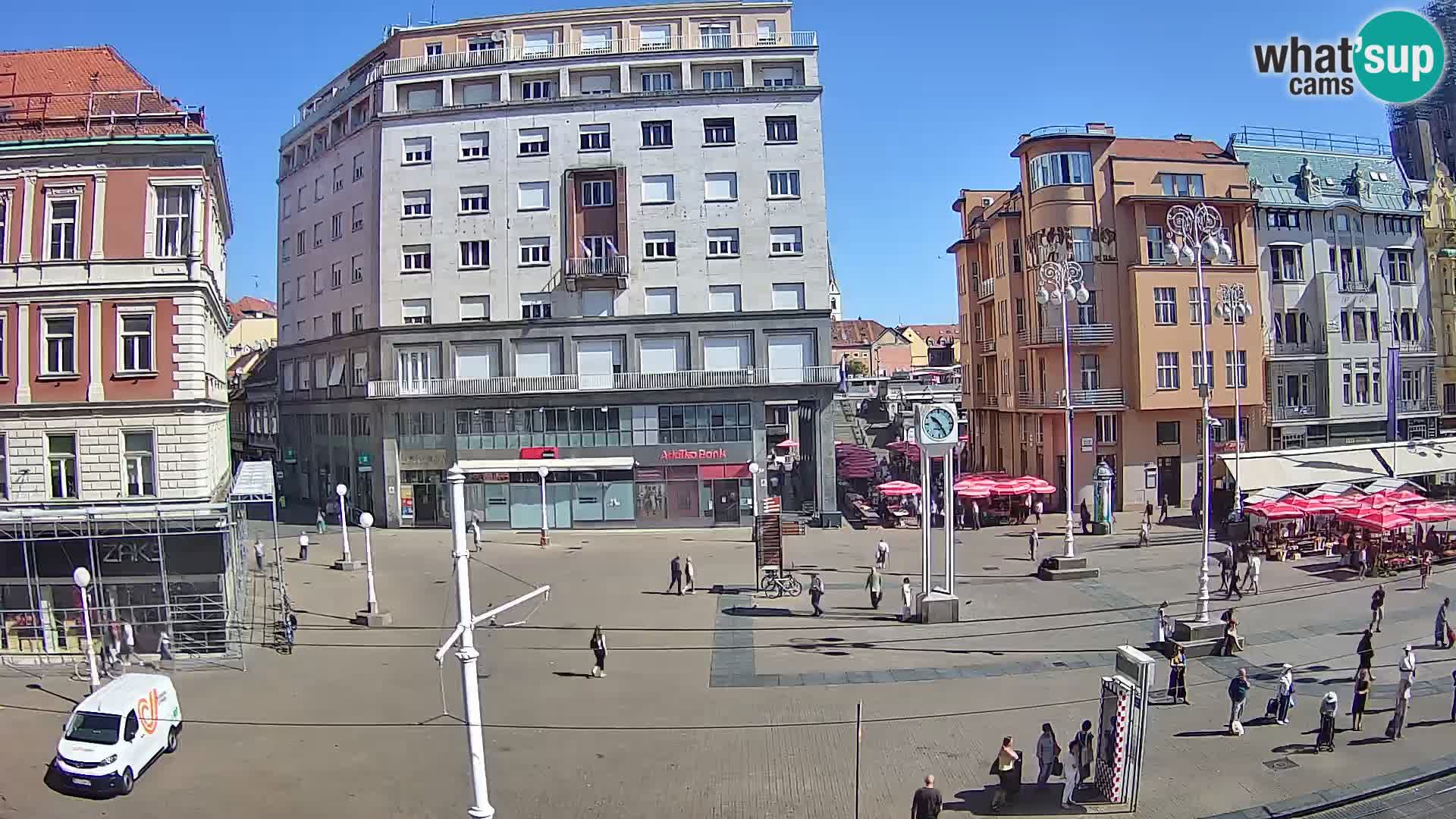 Webcam Zagreb Bana Jelačića square | Croatia