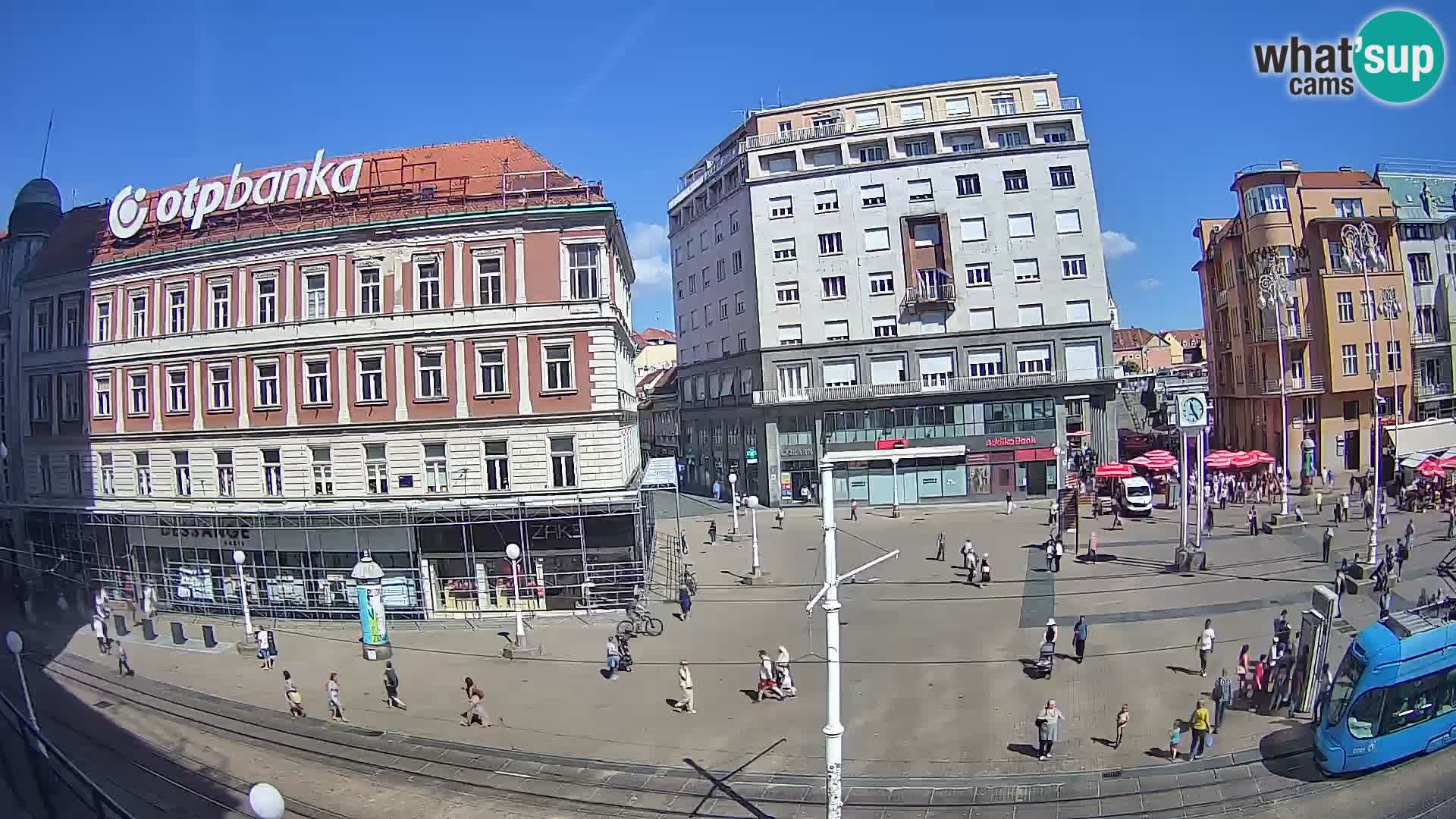 Webcam Zagabria Ban Jelacic piazza | Croazia