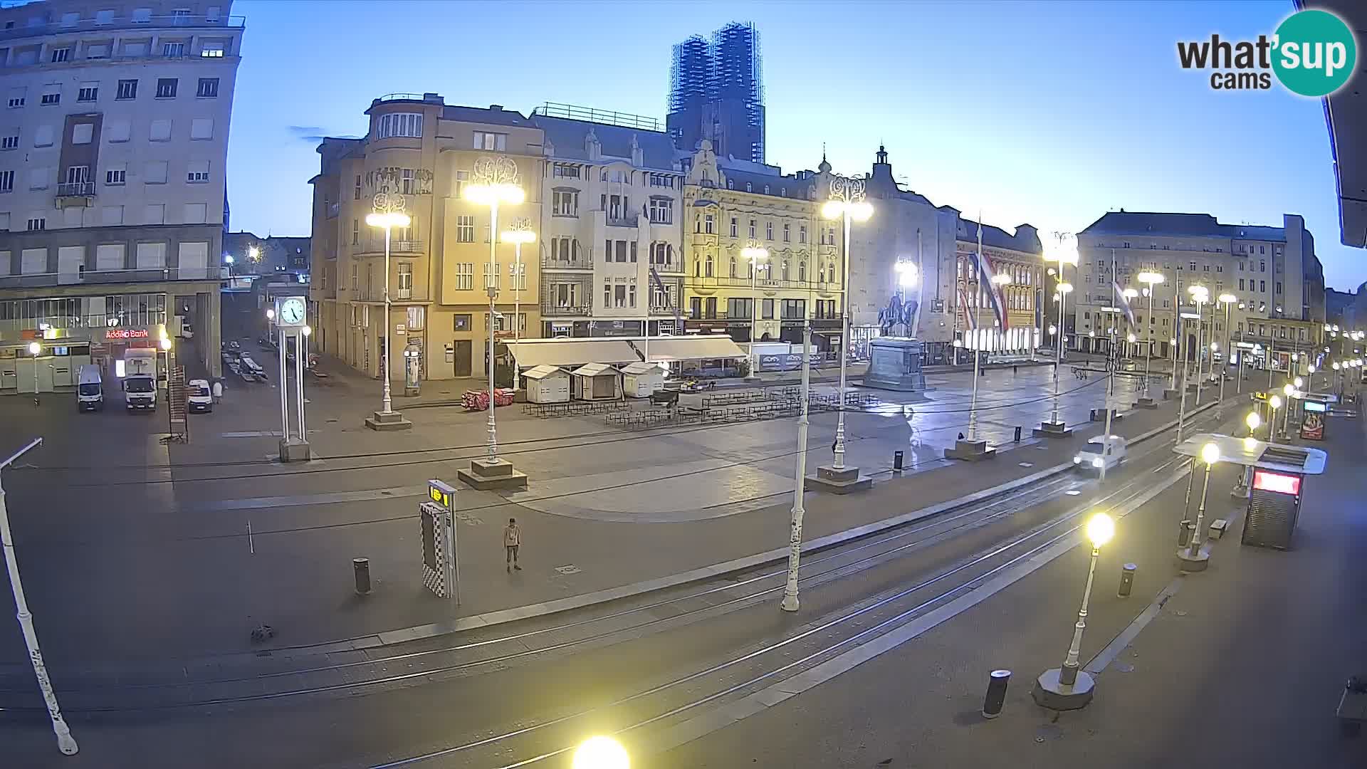 Webcam Zagreb Bana Jelačića square | Croatia