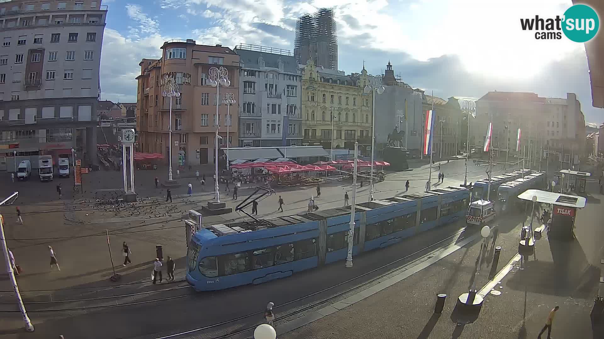 Webcam Zagreb Bana Jelačića square | Croatia