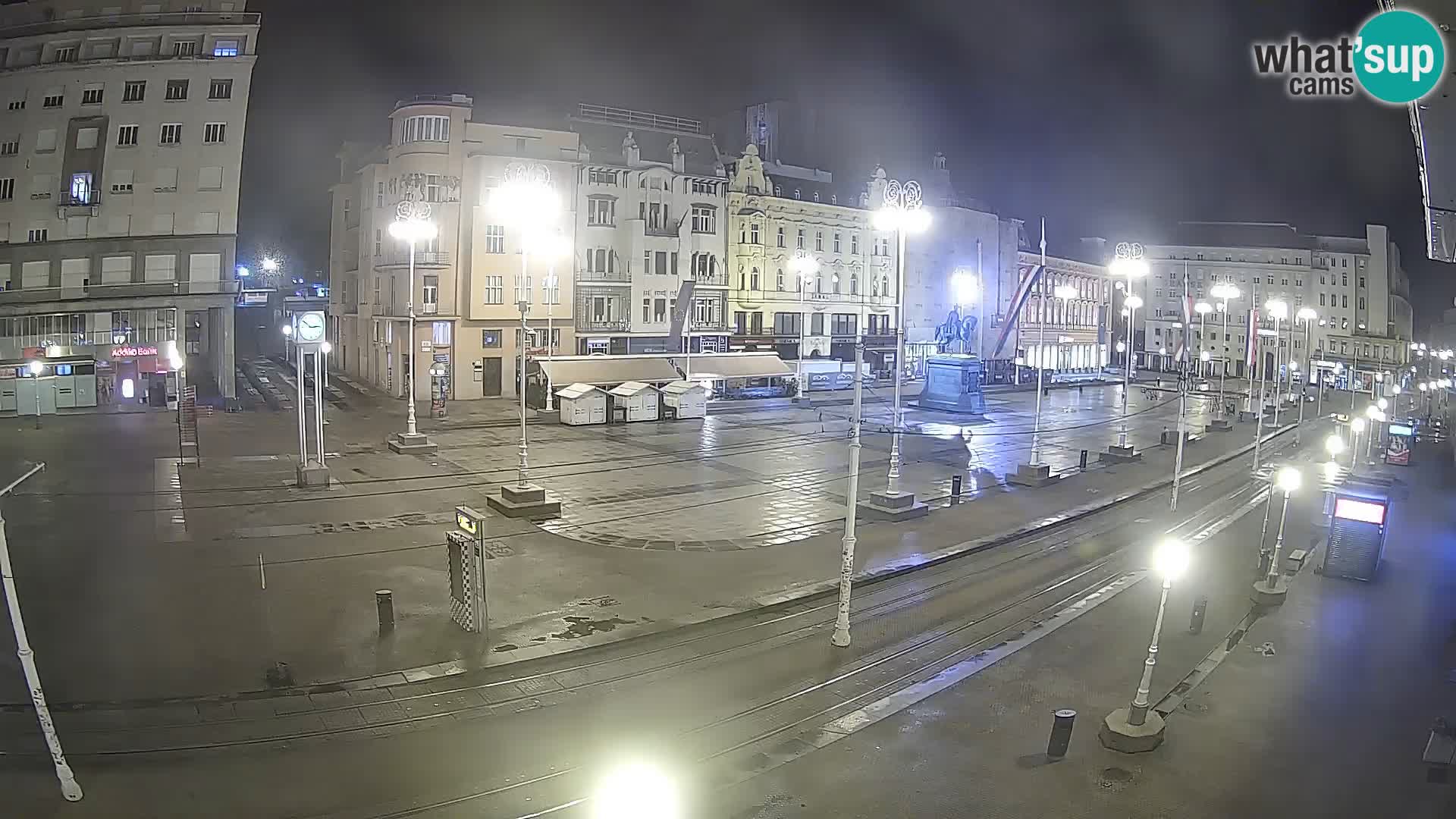 Zagreb webcam Ban Jelacica Platz | Kroatien