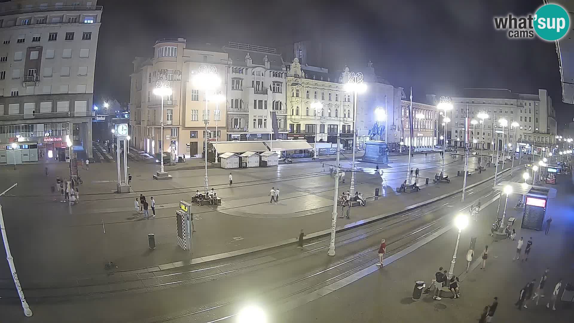 Webcam Zagreb Bana Jelačića square | Croatia